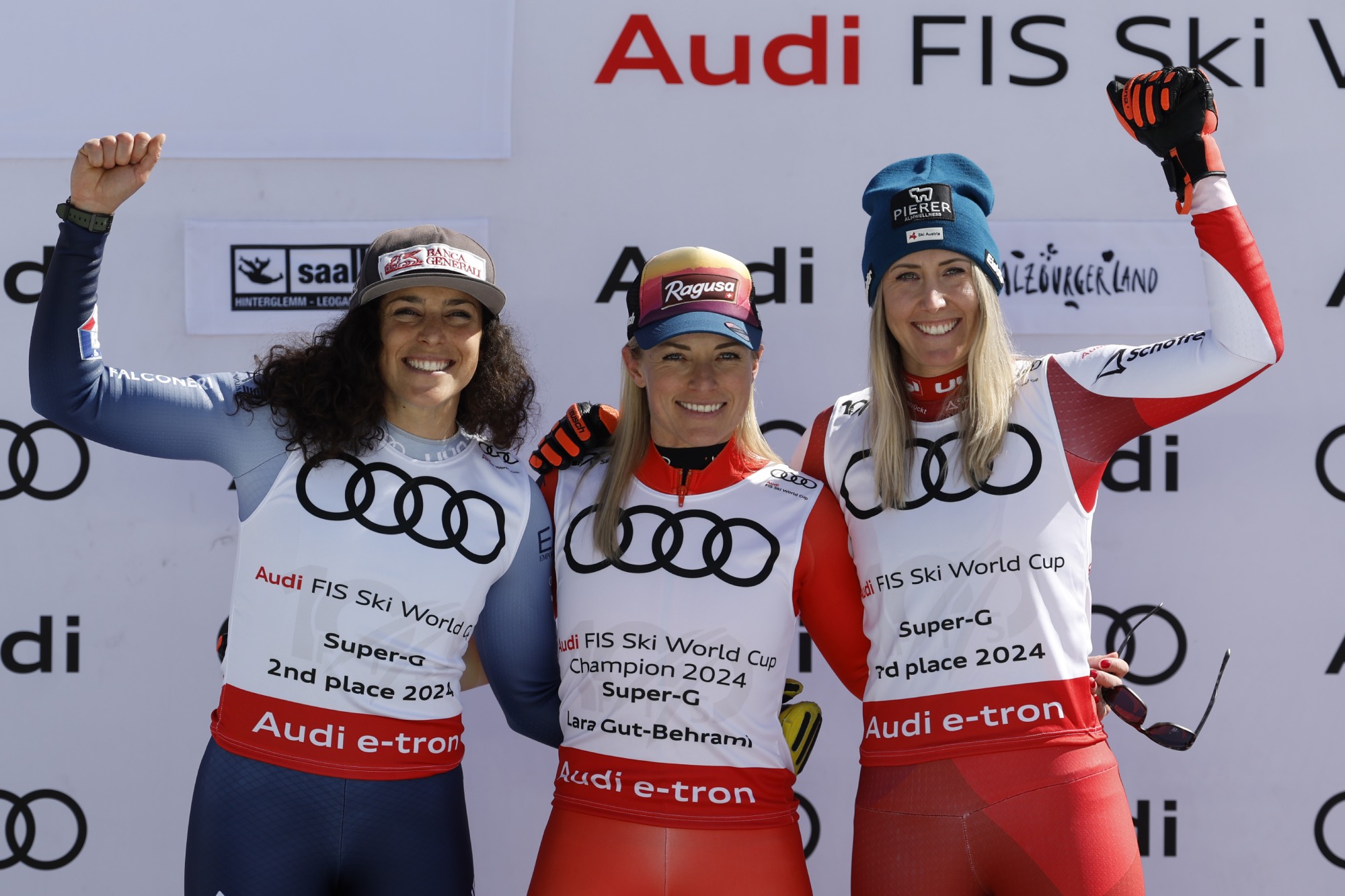 Federica Brignone, Lara Gut-Behrami e Cornelia Hütter ©Pentaphoto