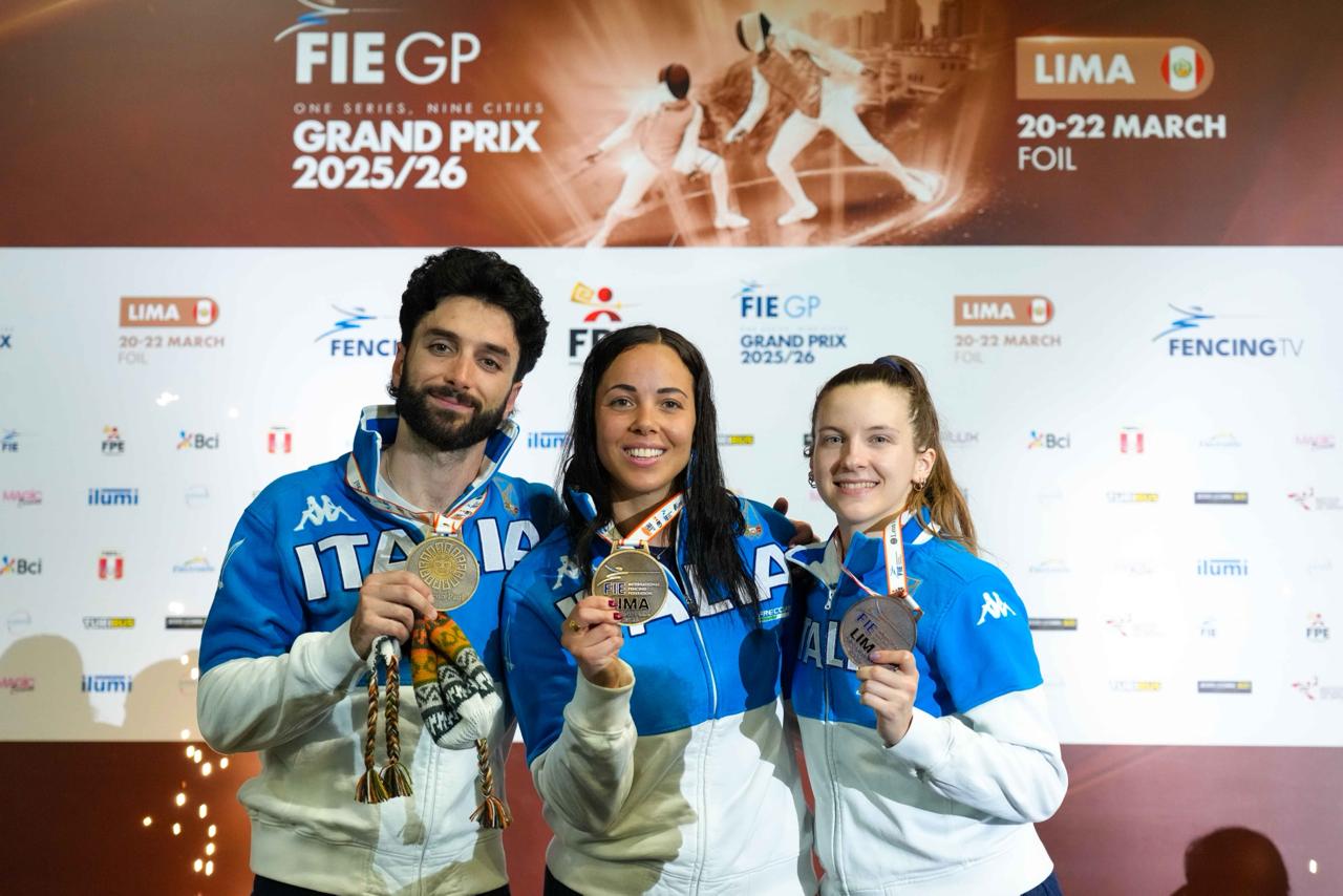 Bianchi, Volpi e Favaretto ©Federscherma