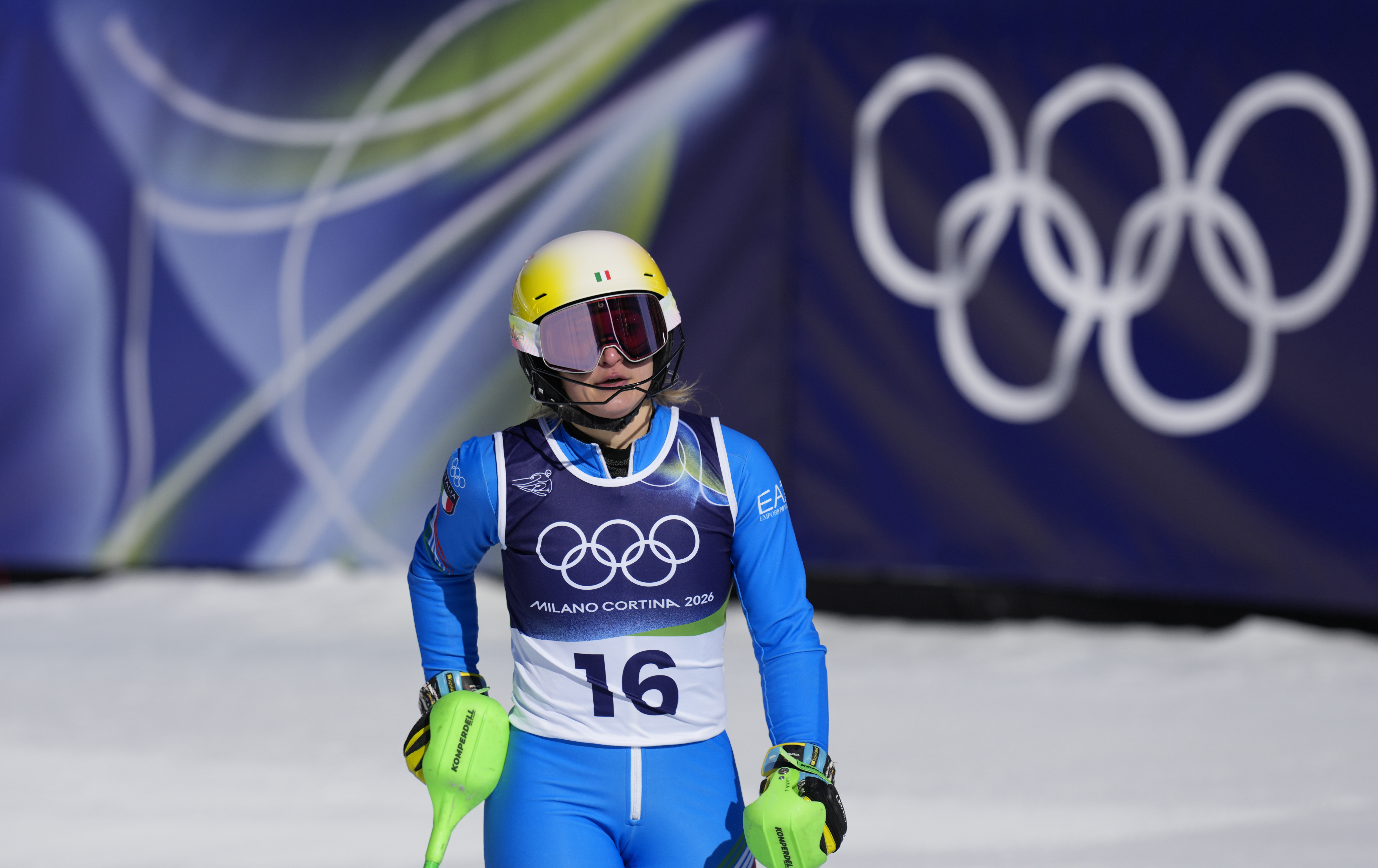 Olympics Winter Games Milano Cortina 2026. Cortina D'Ampezzo 18/02/2026 Women's Special Slalom Lara Della Mea (ITA) Photo: Gio Auletta/Pentaphoto
