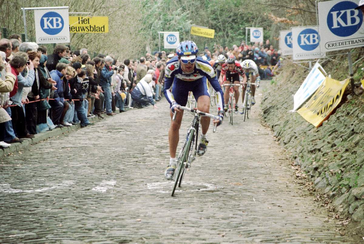Michele Bartoli sul Grammont al Fiandre 1996