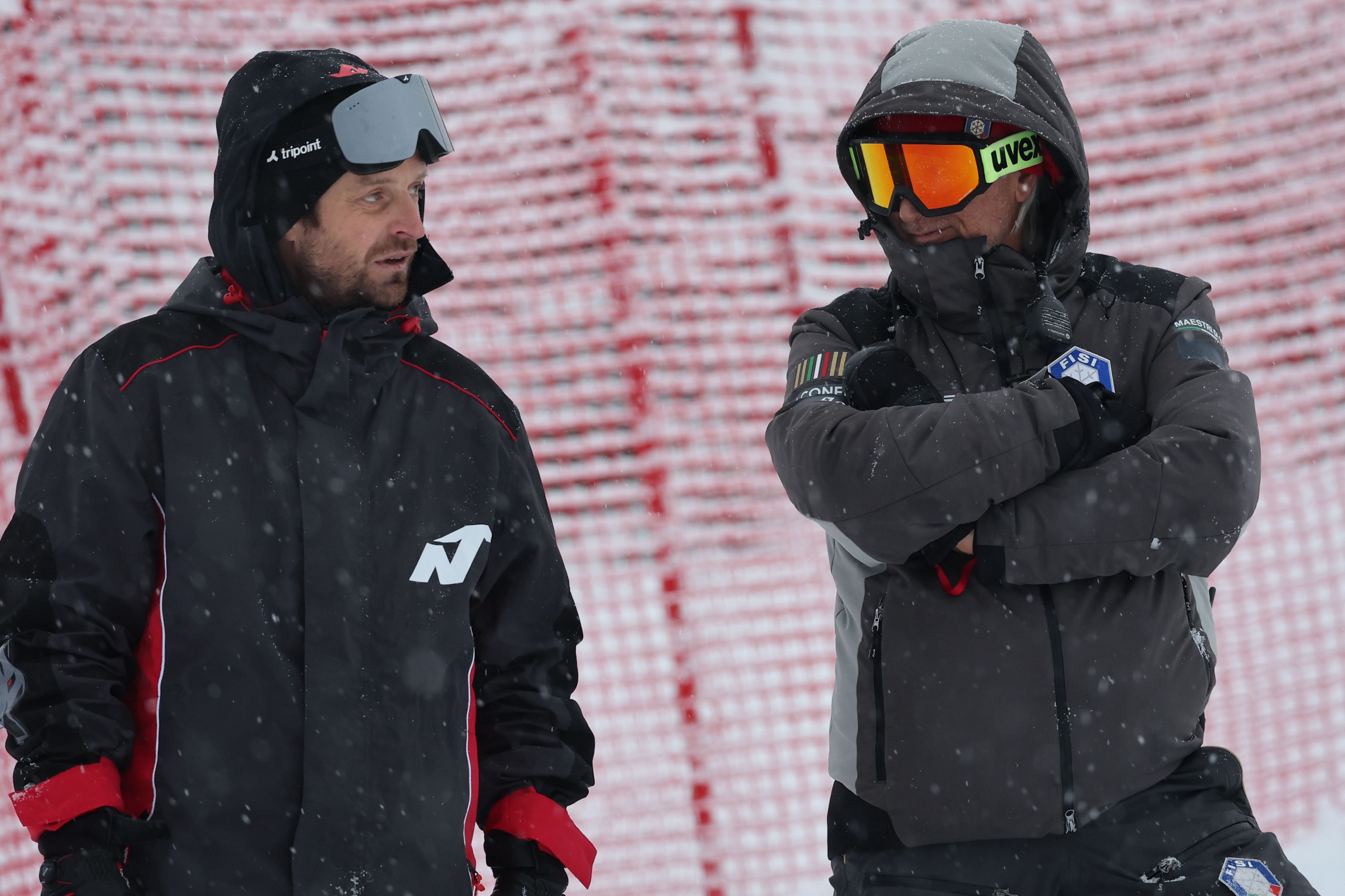 Manfred Mölgg con Gianluca Rulfi a Soldeu ©Pentaphoto