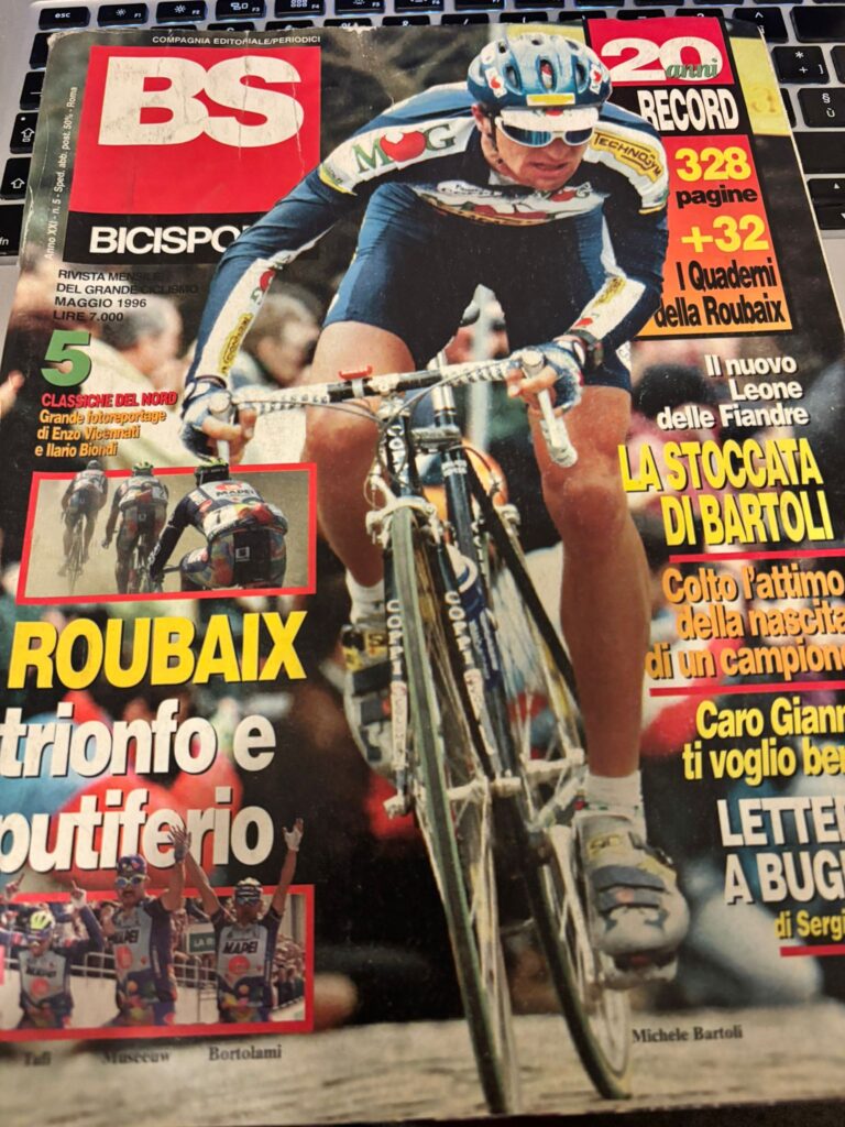 La copertina di BS-Bicisport celebrativa del 1996 