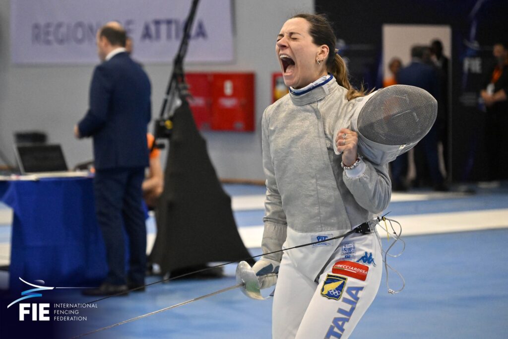 Michela Battiston ad Atene ©Bizzi/Federscherma
