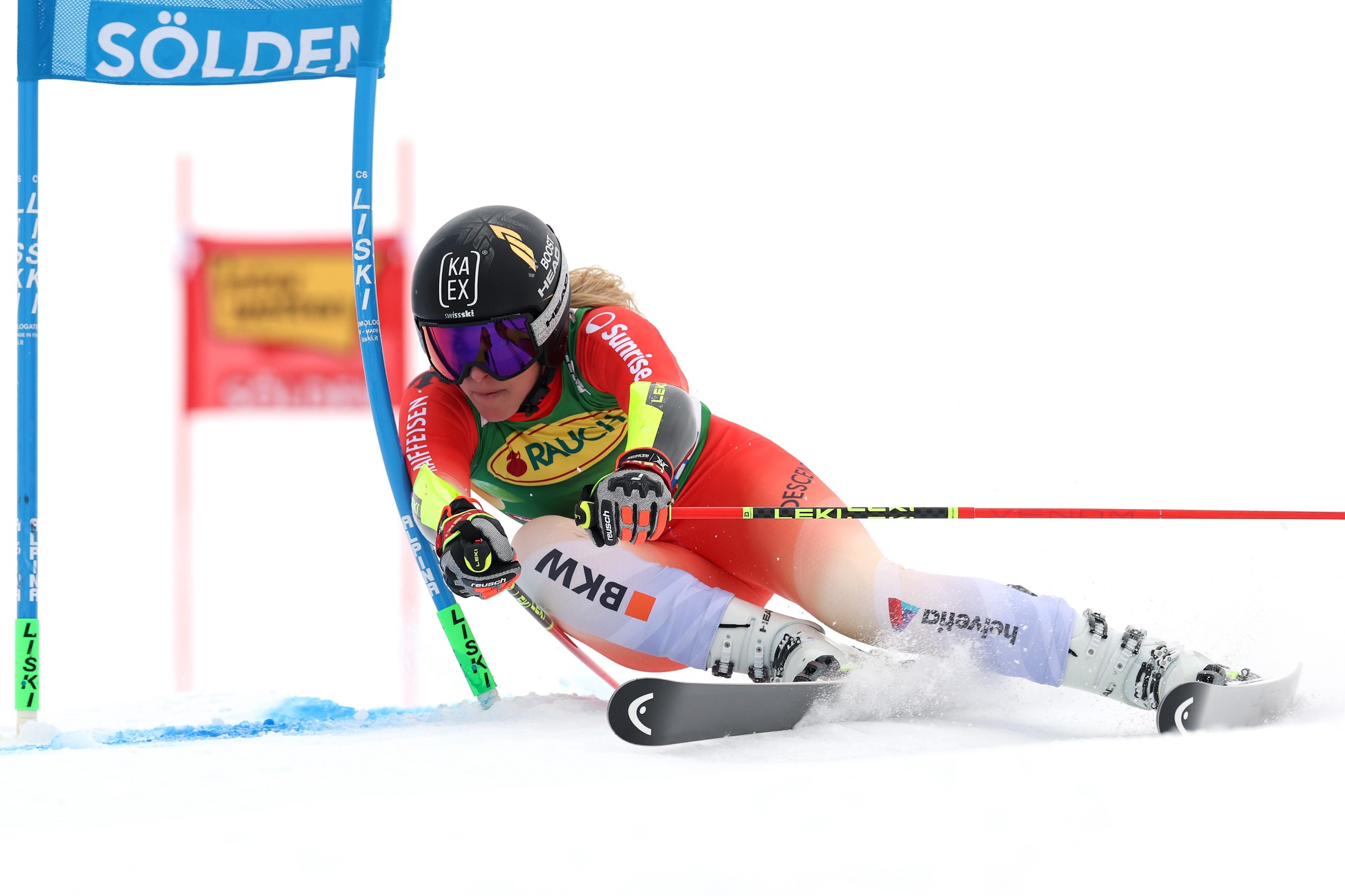 Lara Gut-Behrami a Sölden durante l’ultima gara disputata in Coppa del Mondo. Finora…