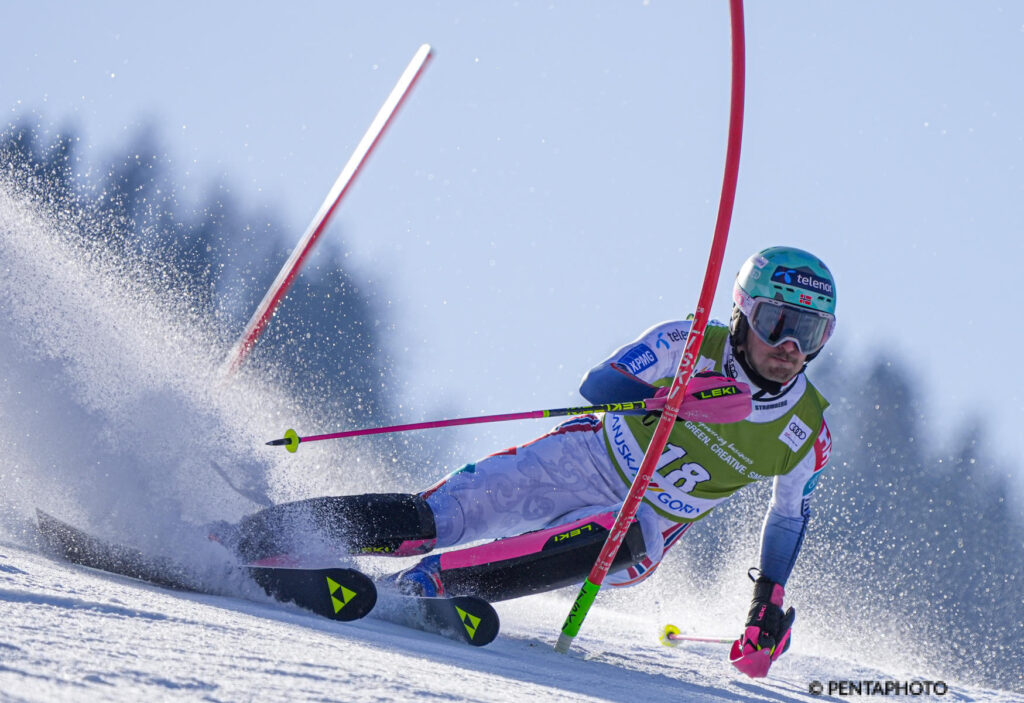 Eirik Hystad Solberg: 4 top10 per lui in carriera. Tutte nel 2026 e tutte in slalom ©Pentaphoto