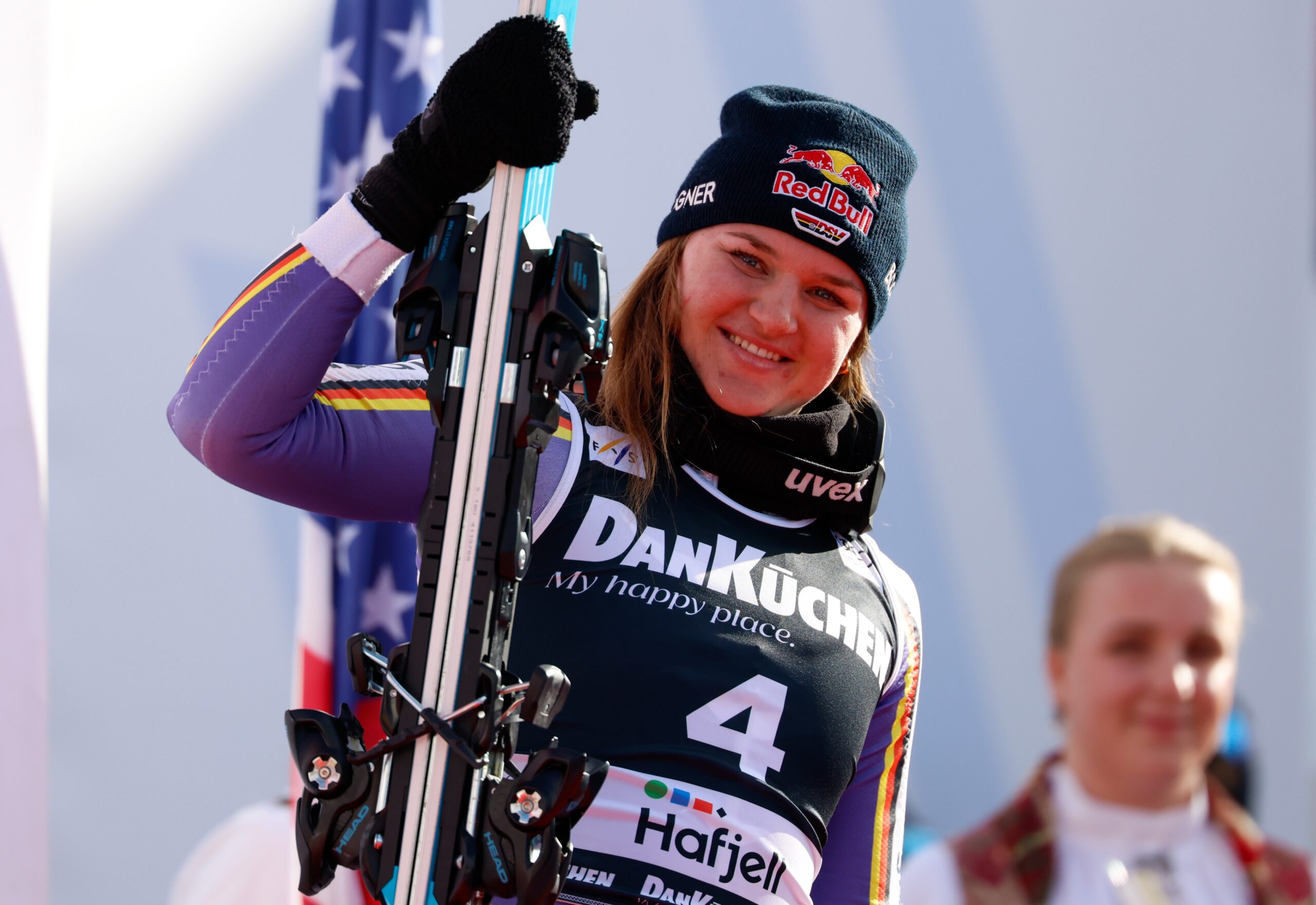 Emma Aicher, 22 anni, 5 vittorie e 13 podi in Coppa del Mondo. Finora... ©GettyImages