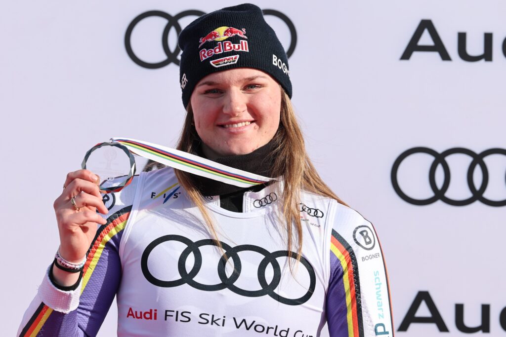 Emma Aicher, 2 argenti olimpici, seconda nella classifica generale di Coppa del Mondo ©Pentaphoto