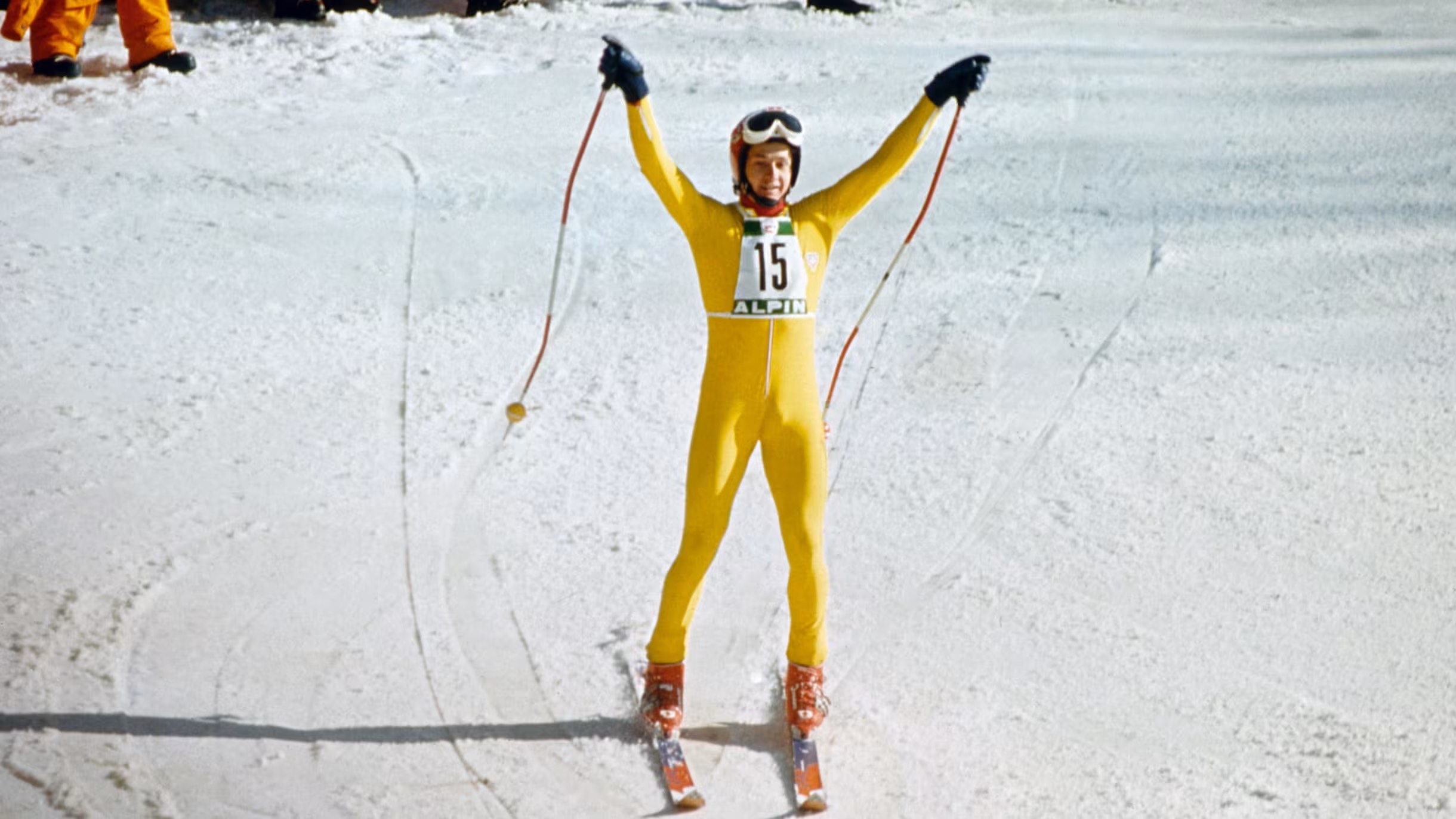 Franz Klammer a Innsbruck nel 1976: oro olimpico in discesa libera