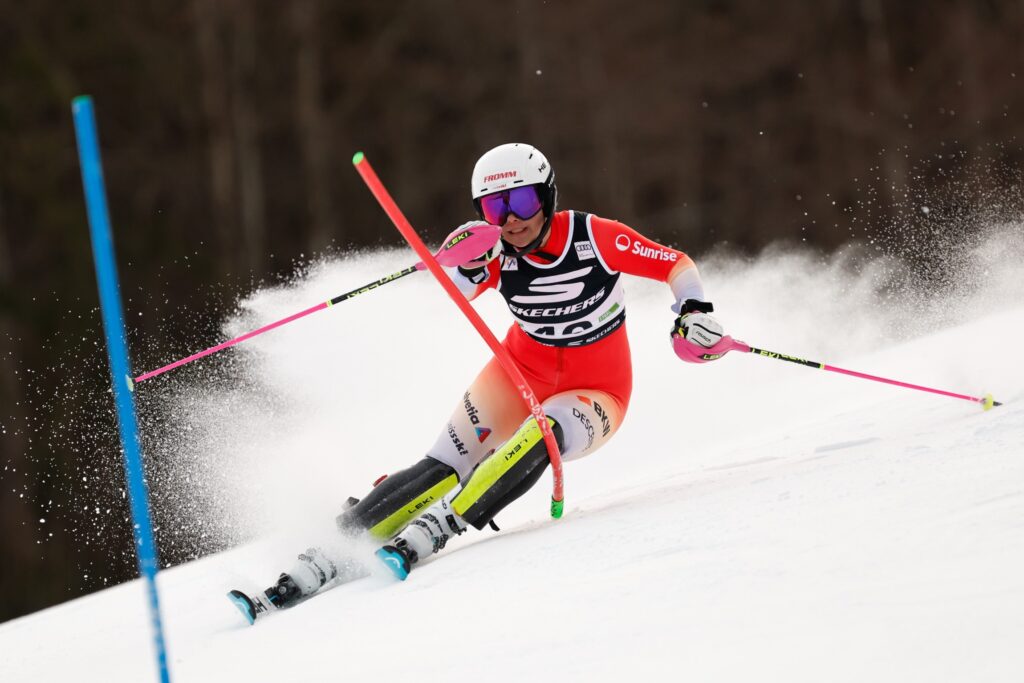 Janine Mächler, svizzera, due volte a punti in Coppa del Mondo in slalom nella stagione 2024-2025 ©GettyImages