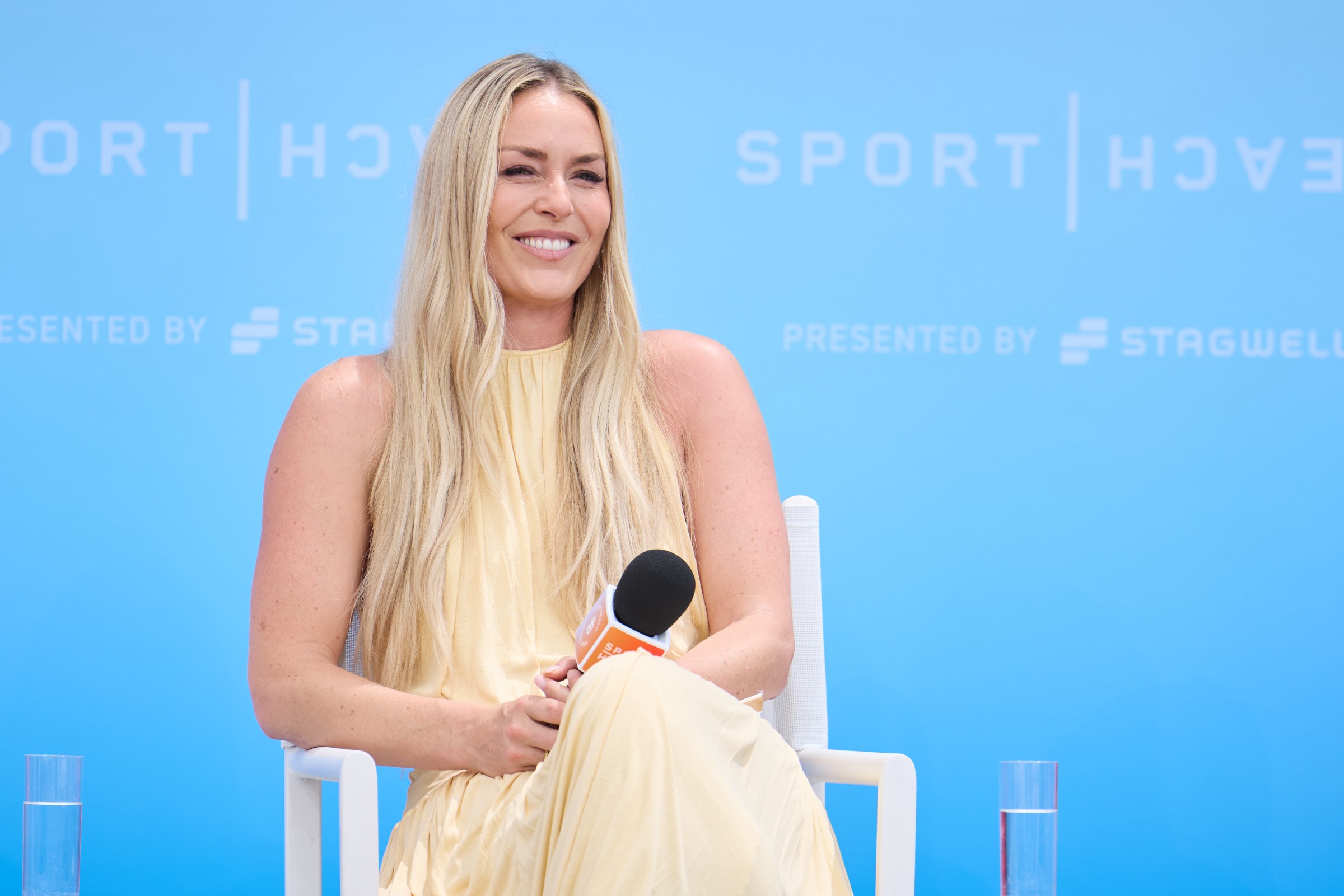 Lindsey Vonn partecipa all'evento “Built From the Back: How the Greatest Comebacks in Sport Become the Greatest Brand Stories” nell'ambito del Cannes Lions 2026, il 23 giugno 2026 a Cannes, in Francia ©GettyImages