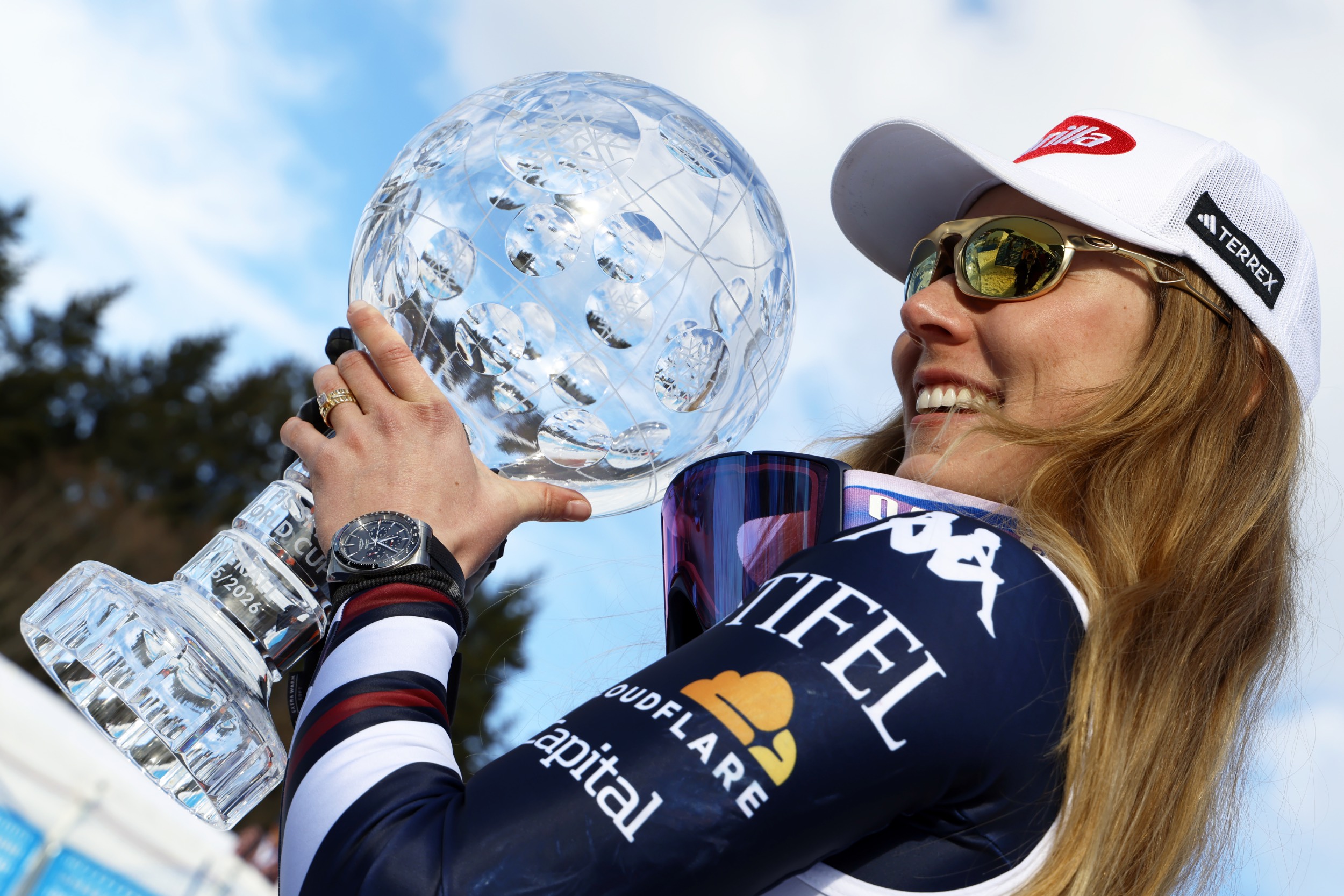 Mikaela Shiffrin, sei volte vincitrice della Coppa del Mondo generale di sci alpino, come Annemarie Moser-Pröll ©GettyImages