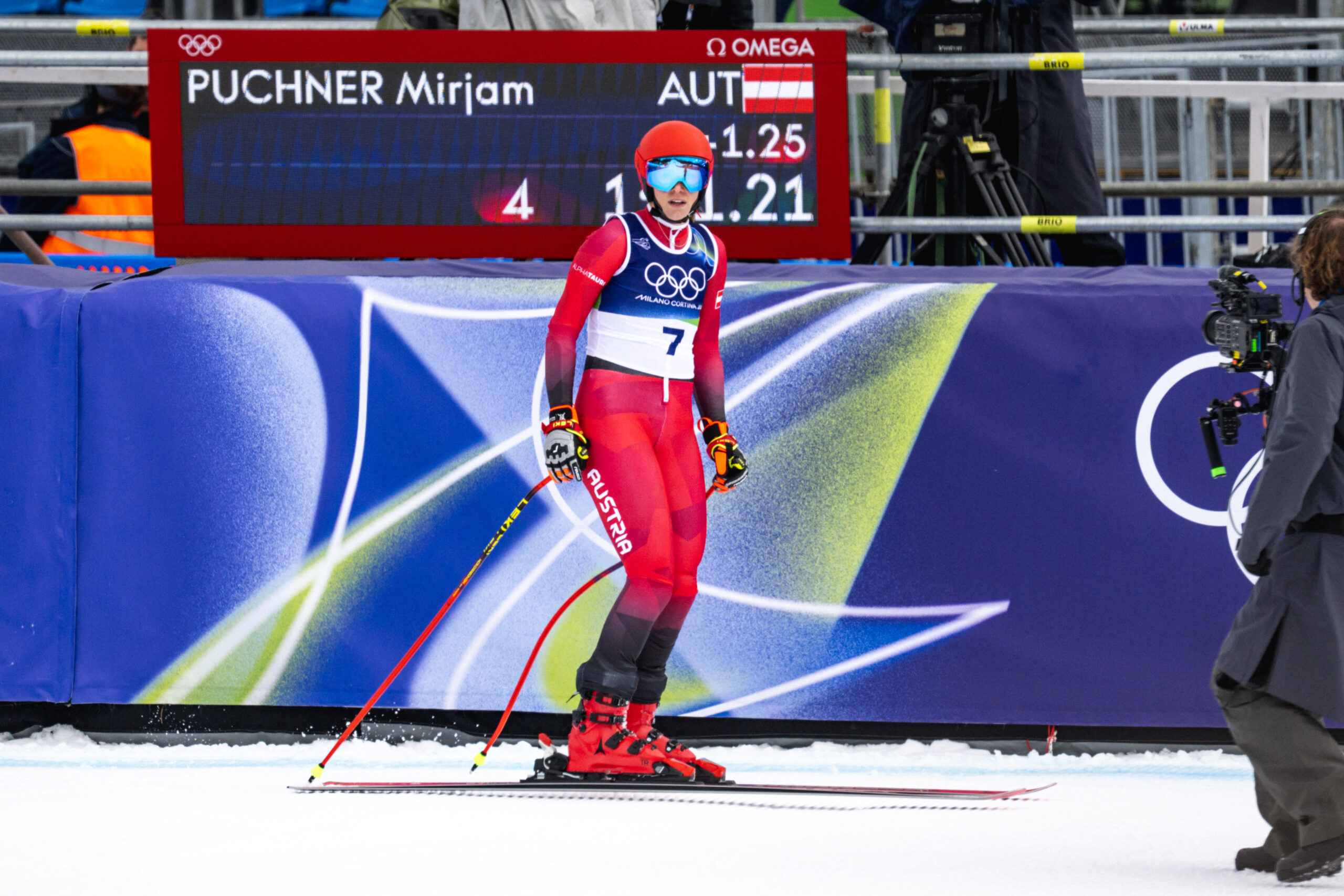 Mirjam Puchner, 33 anni, 2 vittorie e 9 podi in Coppa del Mondo, curiosamente mai sul secondo gradino del podio. Argento iridato in carica in discesa e argento olimpico in superG nel 2022 a Beijing, si è appena ritirata ©Pentaphoto