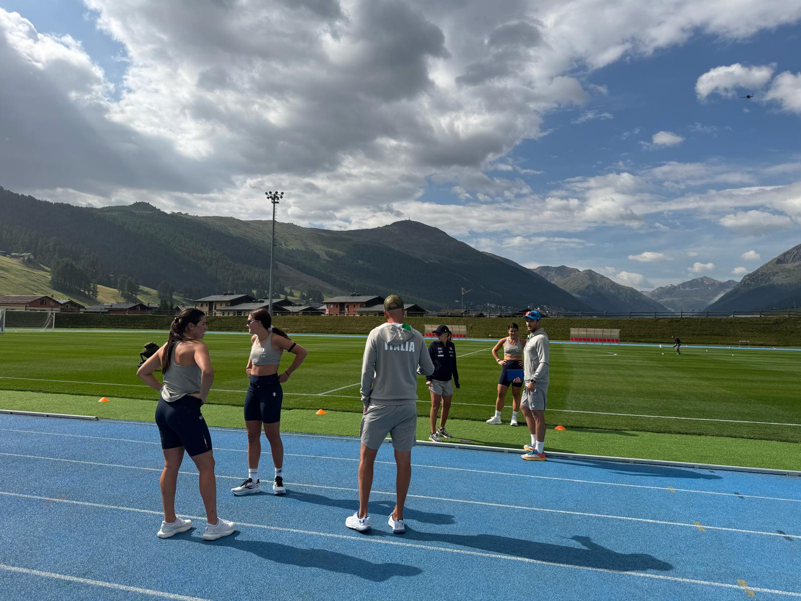 Grande lavoro atletico a Livigno