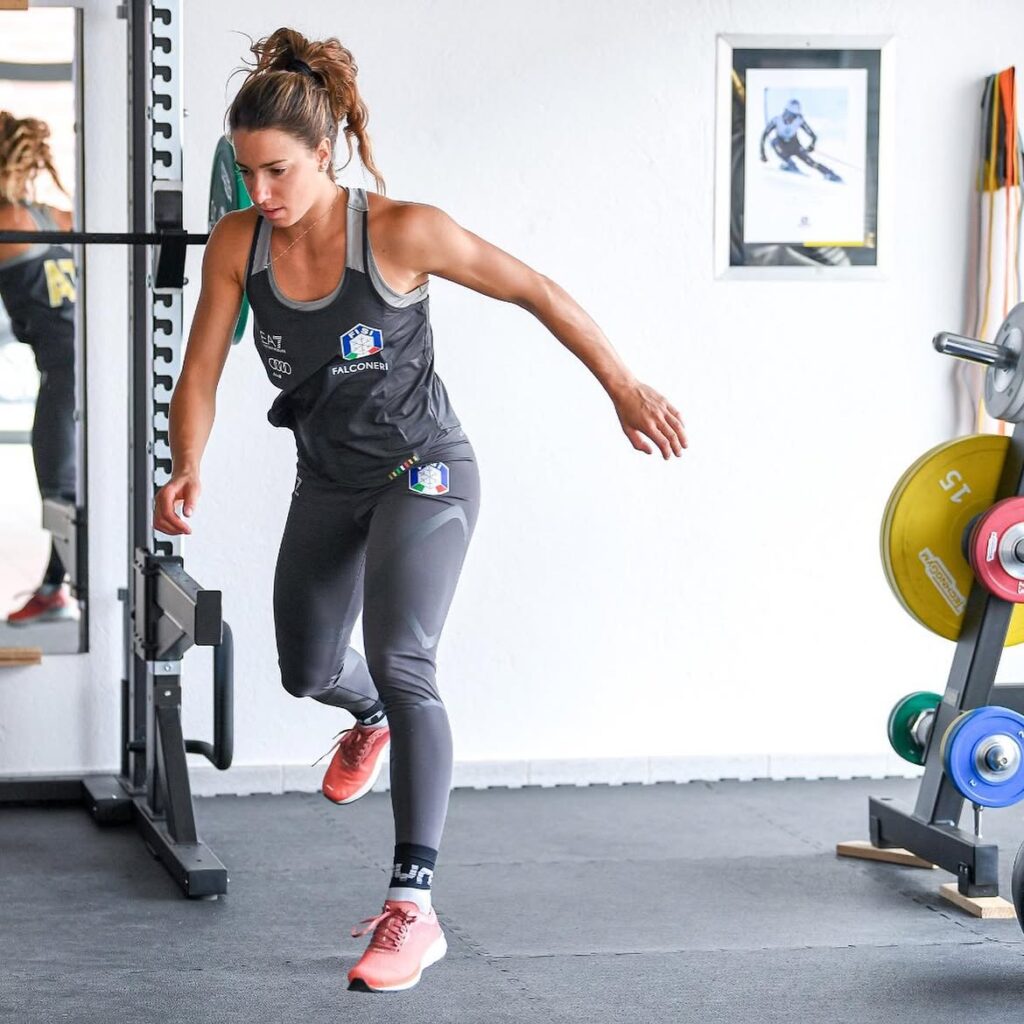 Marta Bassino in palestra ©Instagram