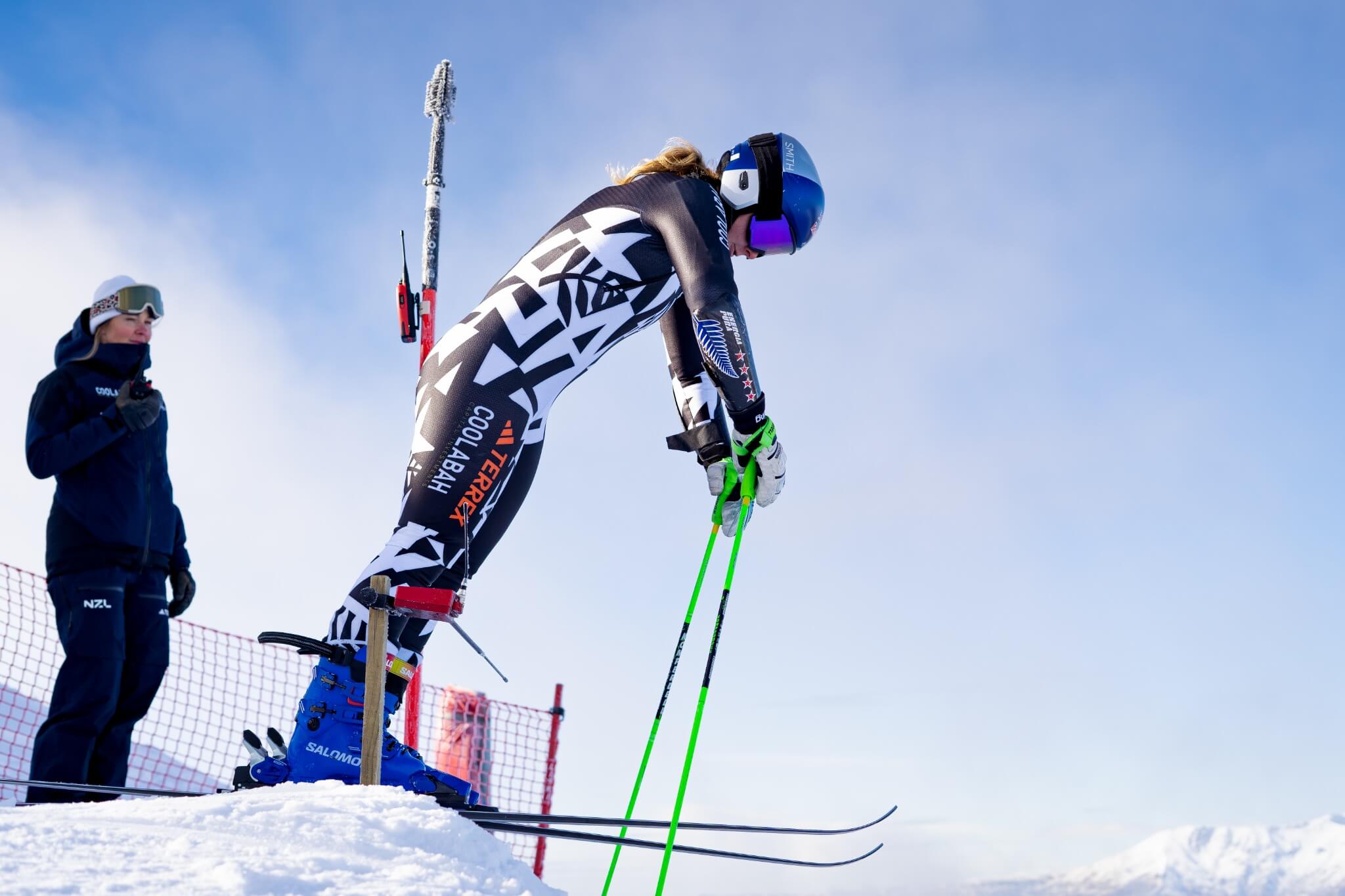Alice Robinson in allenamento a Coronet Peak qualche anno fa ©Coronet Peak