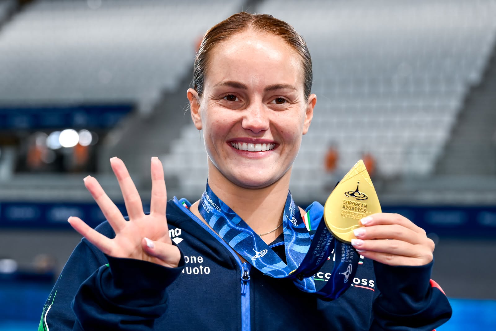 Chiara Pellacani, 23 anni, romana, è laureata in Psicologia e adesso sta finalizzando un master in Management dello sport ©FIN
