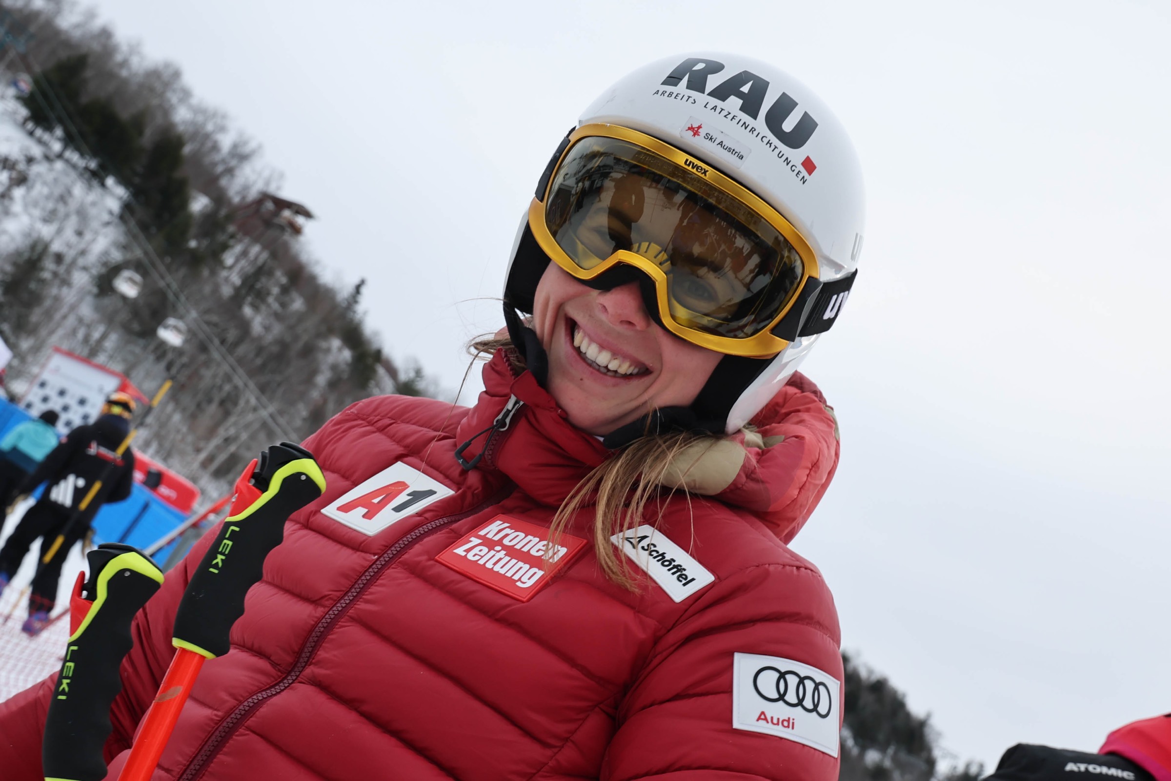Katharina Liensberger, 3 vittorie e 18 podi in Coppa del Mondo ©Pentaphoto