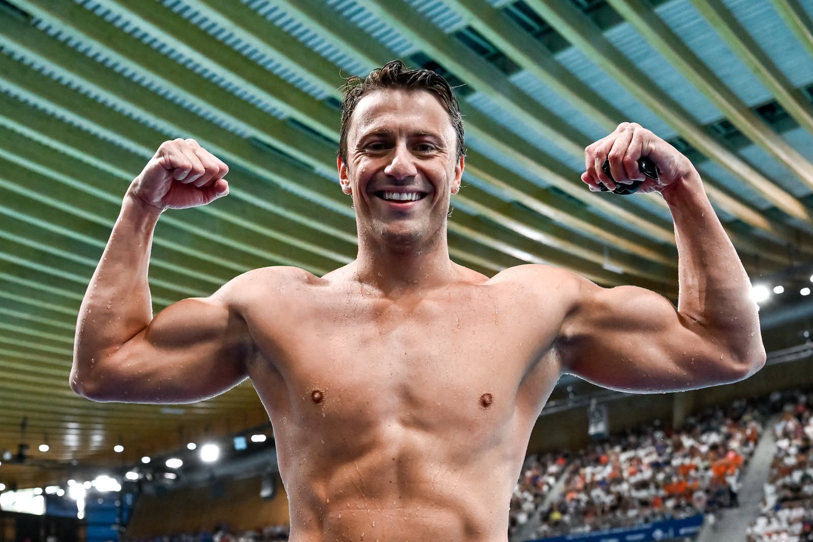 Nicolò Martinenghi, oro europeo 2026 sui 50 e 100 rana. Come a Roma 2022 ©FIN