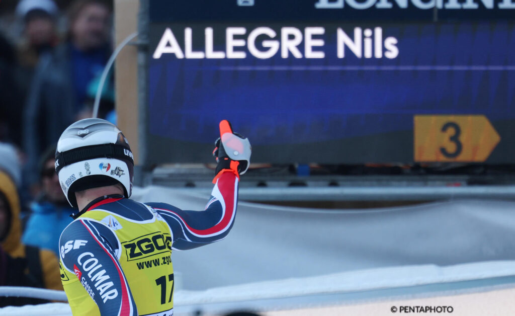 Nils Allègre, 32 anni, una vittoria in Coppa del Mondo, in superG a Garmisch-Partenkirchen 2024 ©Pentaphoto