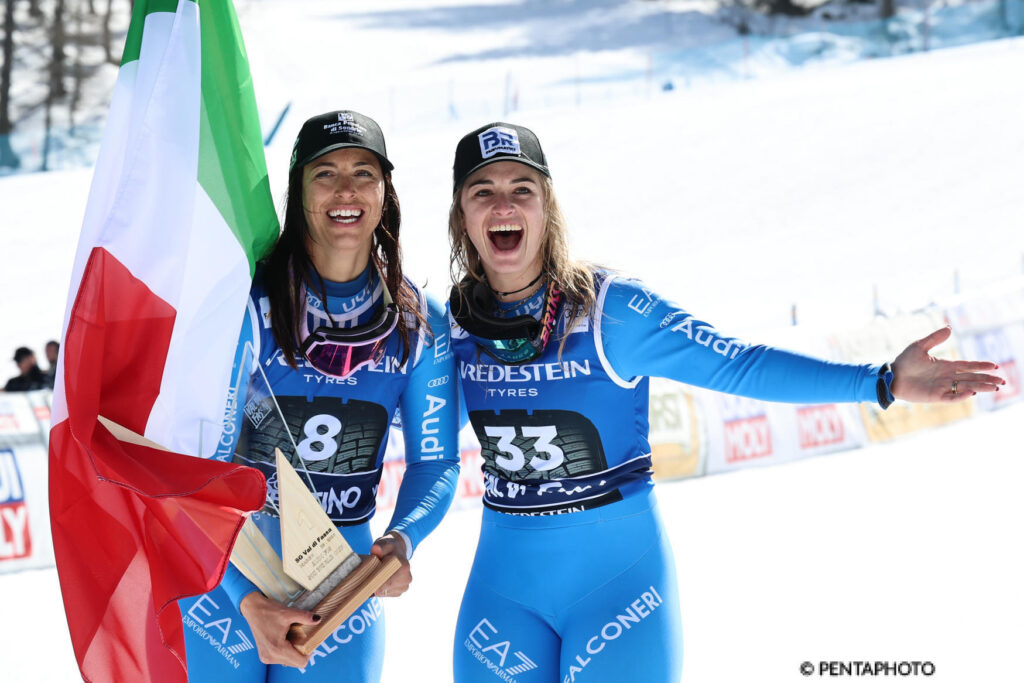 Elena Curtoni con Asja Zenere in Val di Fassa ©Pentaphoto