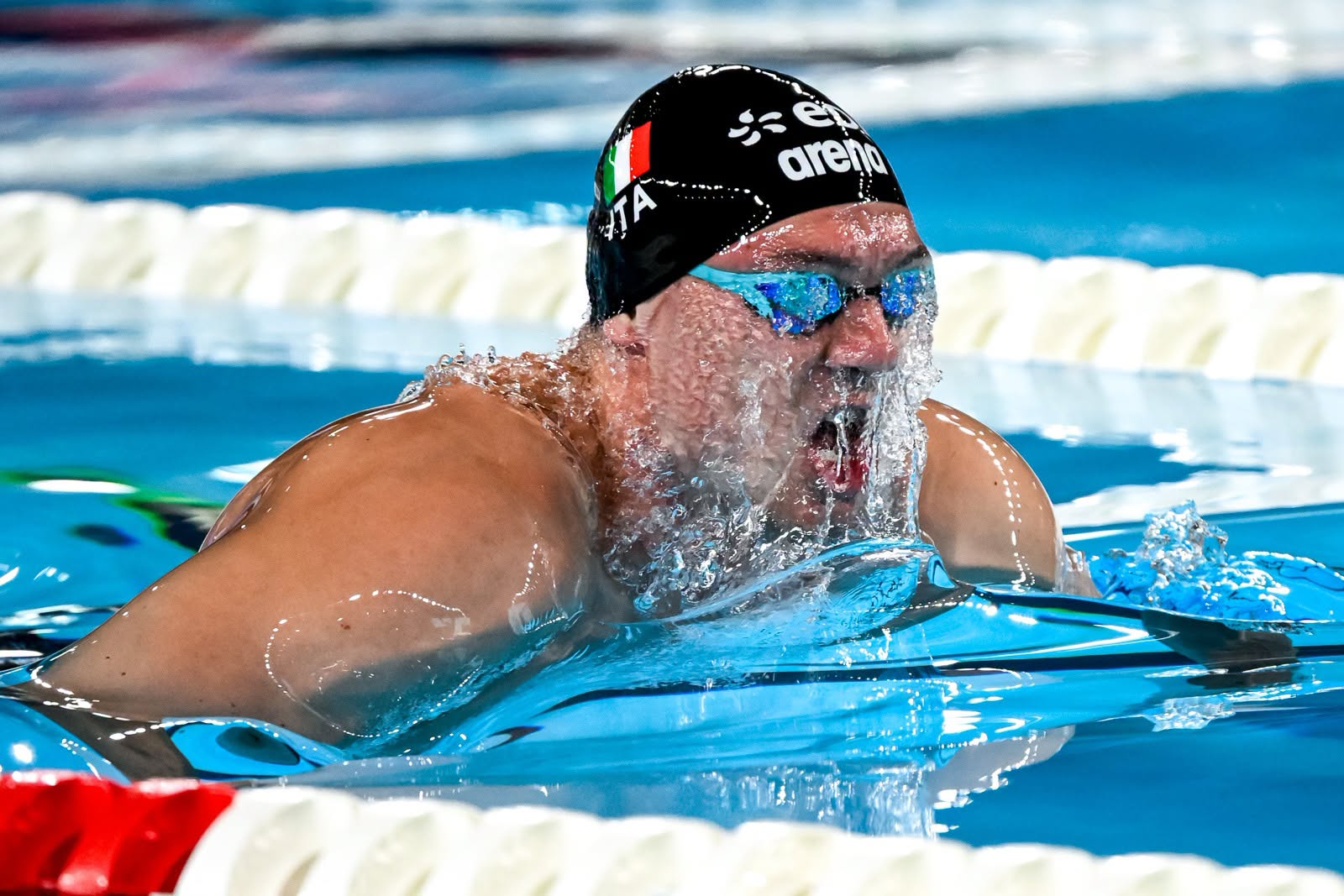 Simone Cerasuolo, campione mondiale in carica sui 50m rana ©FIN