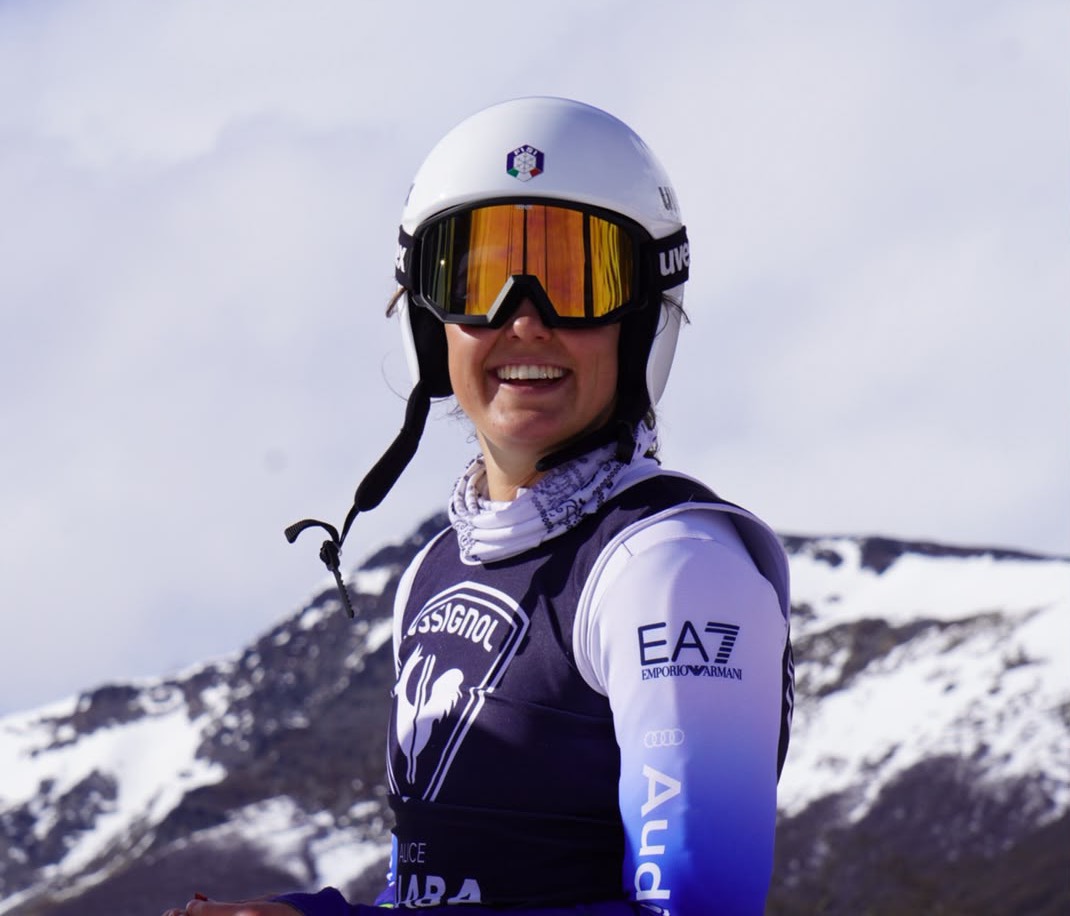 Alice Calaba, da Gaby, nei pressi di Gressoney, classe 2002, bronzo iridato ai Mondiali jr. 2023 in superG ©Calaba