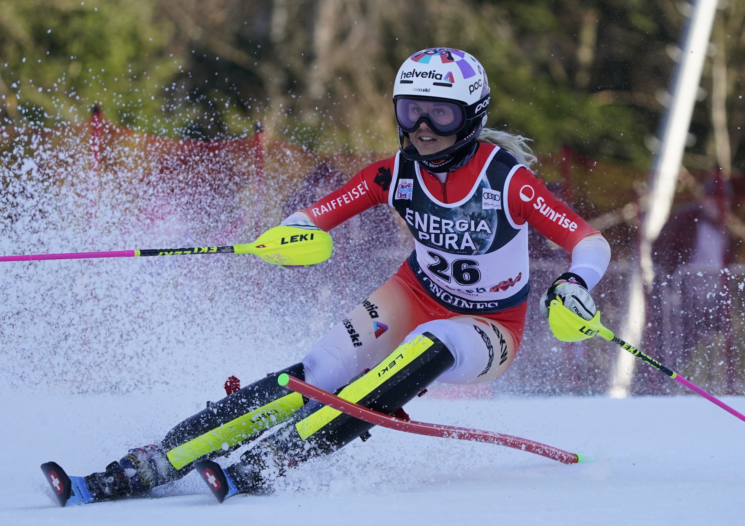 Aline Danioth, 7ª in slalom a Lienz 2019 come miglior risultato in Coppa del Mondo ©Pentaphoto