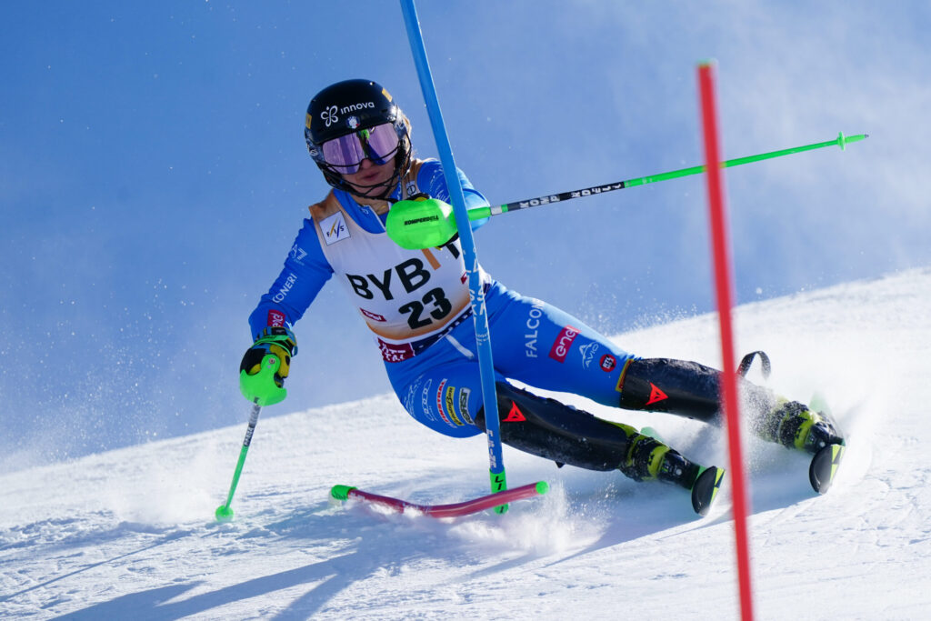 Lara Della Mea, classe 1999, due medaglie iridate, tra cui l'oro nel Team Combined a Saalbach 2025 ©Pentaphoto