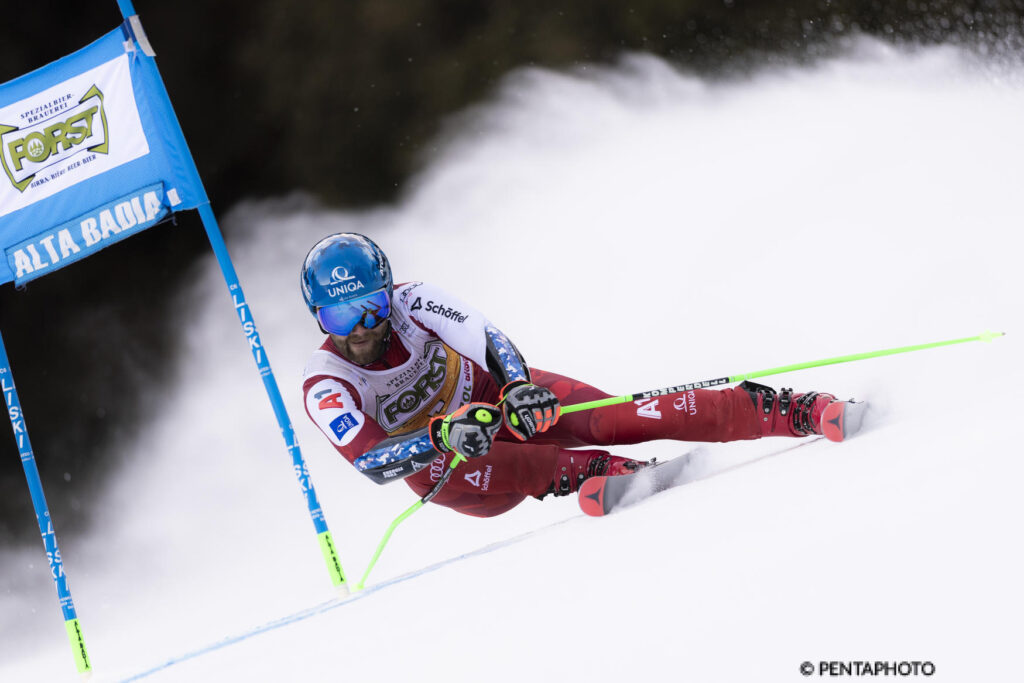 Marco Schwarz, ha vinto il gigante dell'Alta Badia lo scorso 21 dicembre ©Pentaphoto