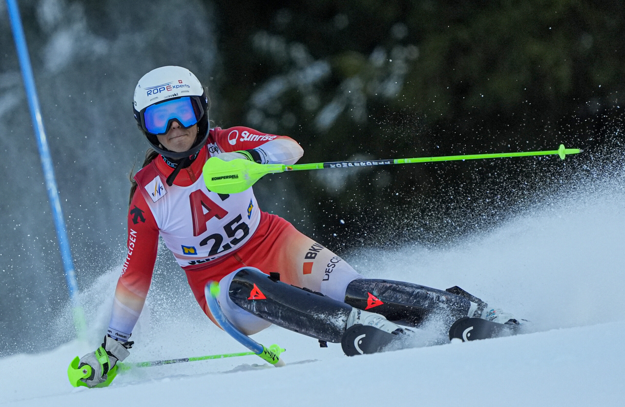 Eliane Christen, 27 anni, slalomista svizzera, una top10 in Coppa del Mondo ©Pentaphoto