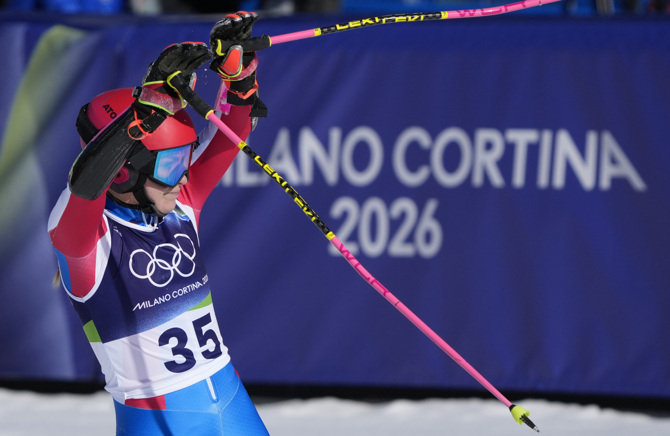 Camille Cerutti, francese, 27 anni, vanta 8 risultati in top20 in superG in Coppa del Mondo ©Pentaphoto