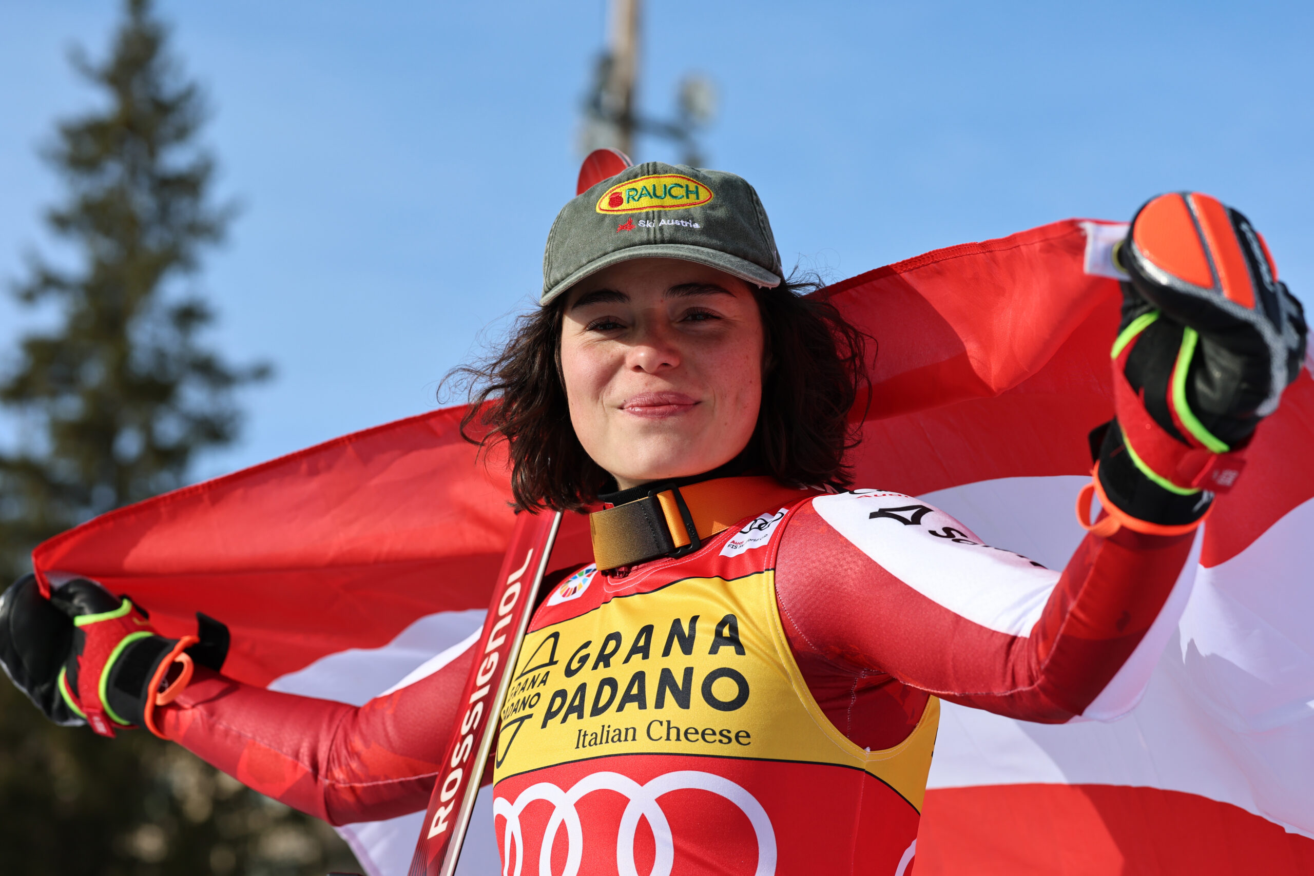 Julia Scheib, austriaca, 28 anni, 5 vittorie e 9 podi in Coppa del Mondo. Tutti in slalom gigante ©Pentaphoto