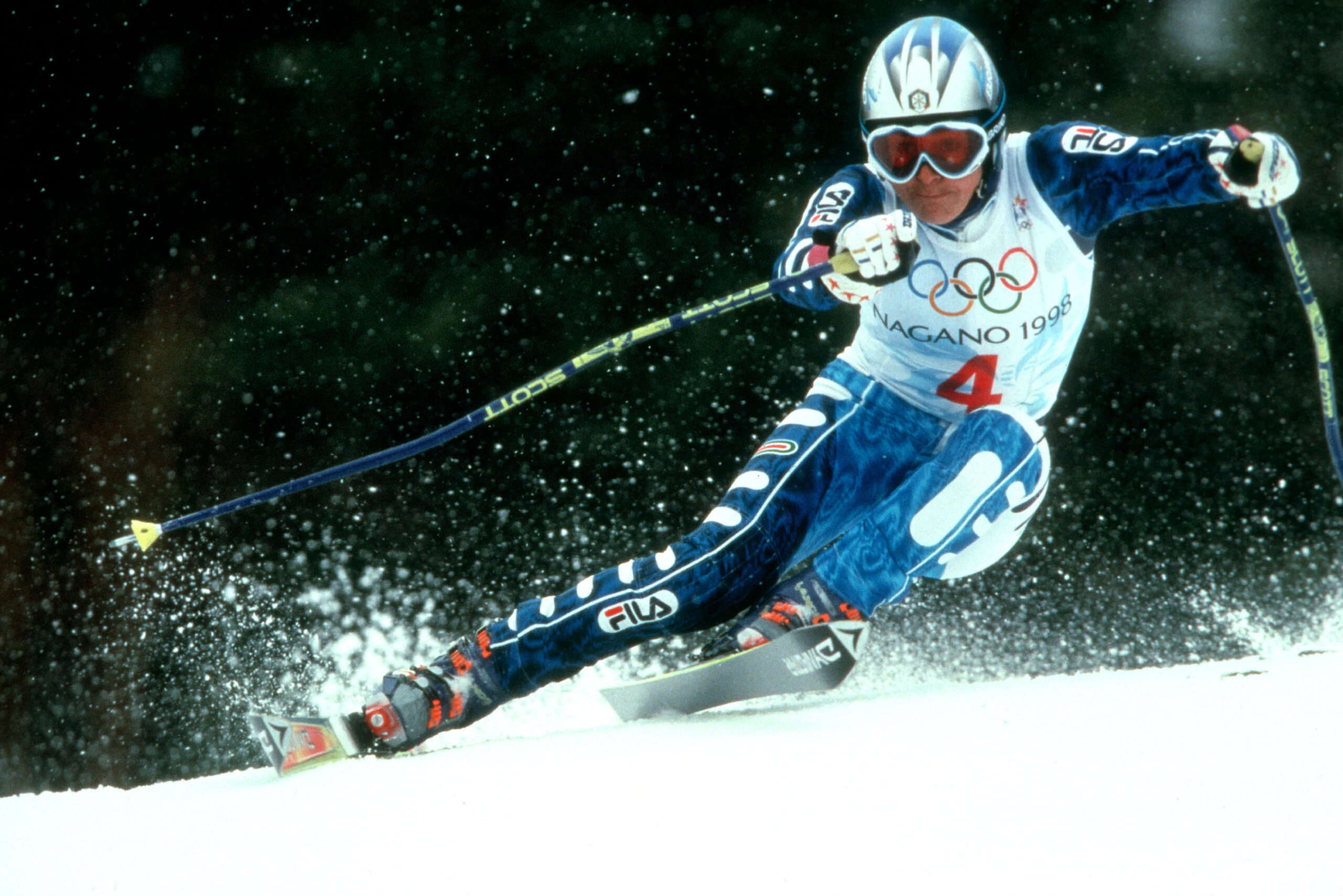 Deborah Compagnoni, due ori olimpici in slalom gigante, 1994-1998 ©Pentaphoto
