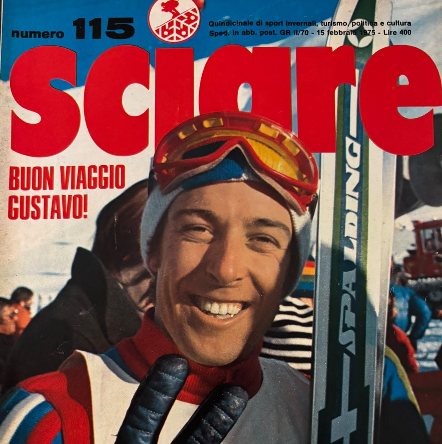 Copertina "Sciare" del 15 febbraio 1975