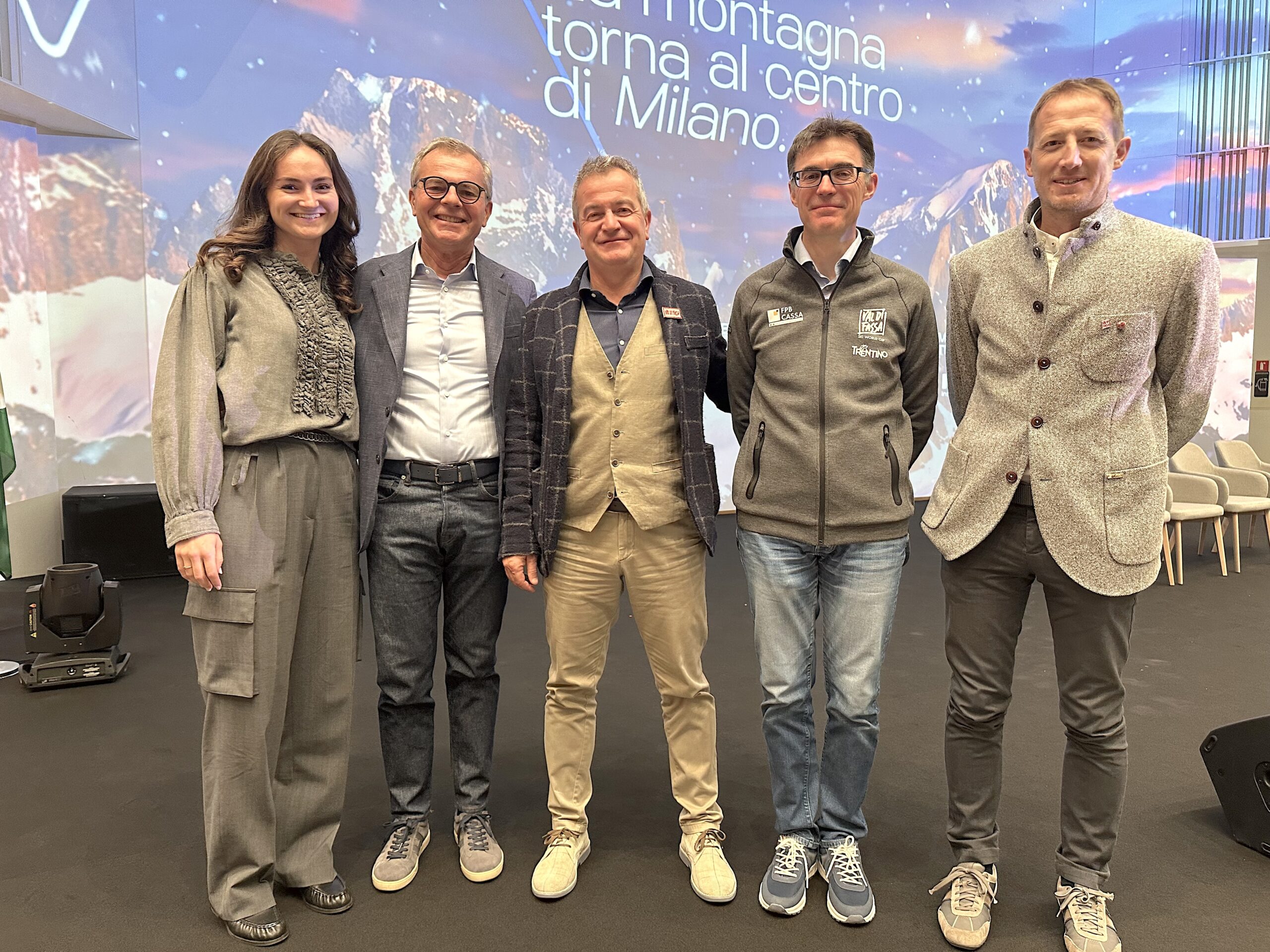 Da sinistra Elisabeth e Mauro Vendruscolo, Rasom, Fracasso e Debertol ©PegasoMedia