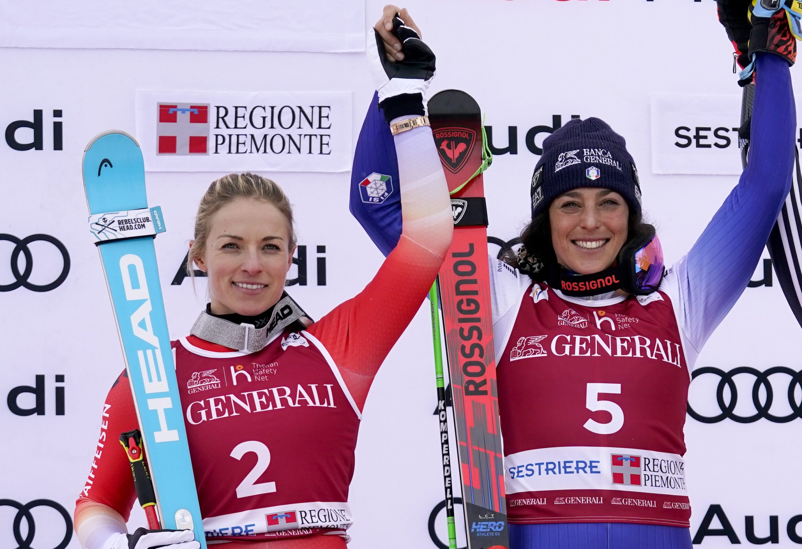 Lara Gut-Behrami, Federica Brignone: assieme sommano 85 vittorie in Coppa del Mondo, 4 titoli mondiali, 3 olimpici... ©Pentaphoto