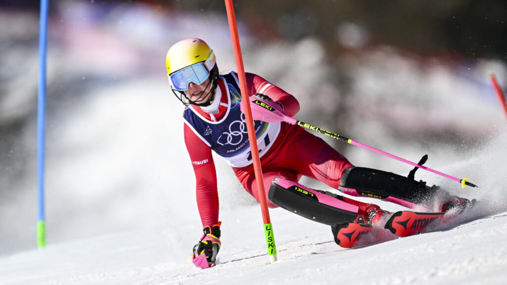 Lisa Hörhager, 25 anni, austriaca, 25ª nello slalom olimpico di Cortina 