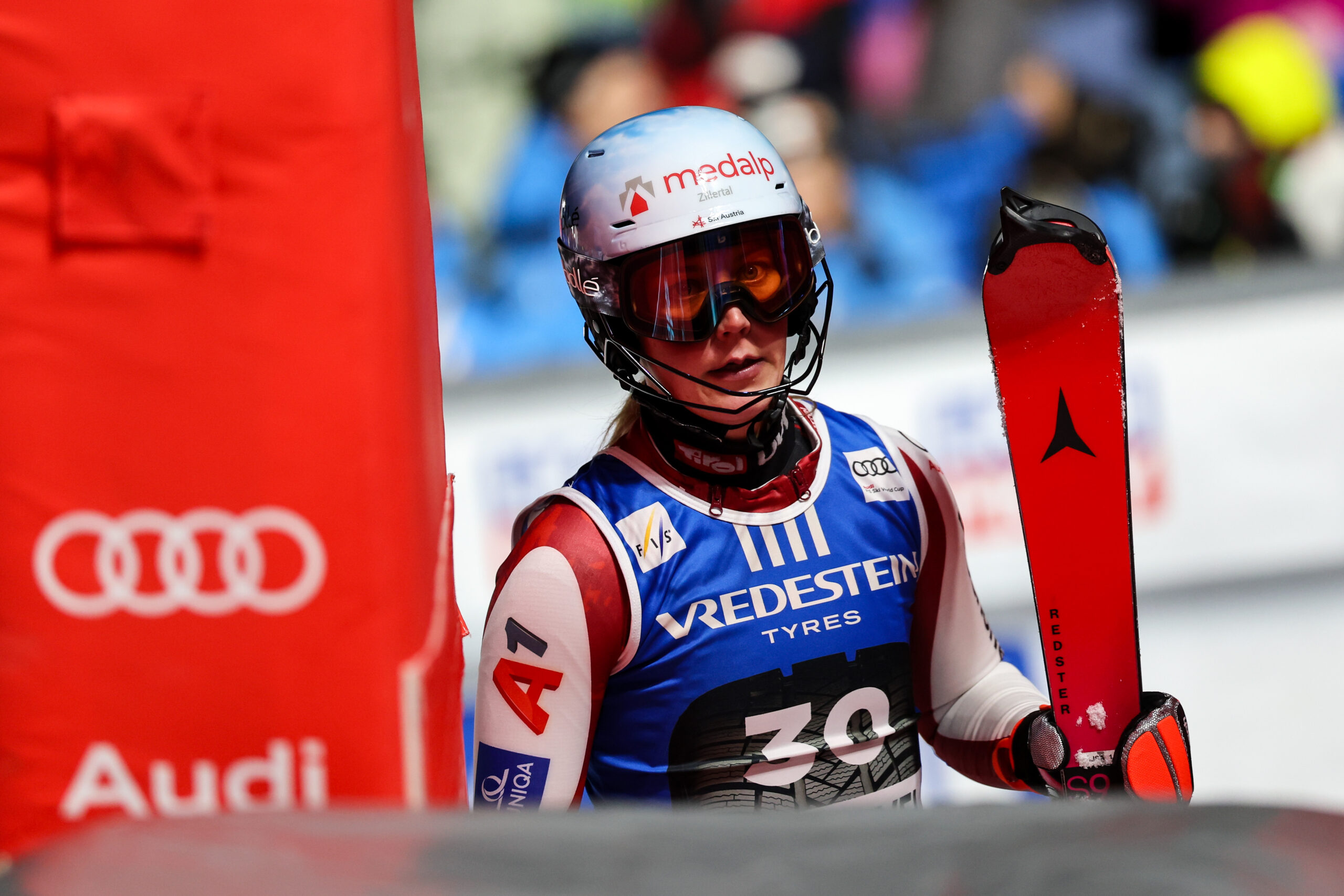 Lisa Hörhager, 25 anni, austriaca, 12ª in slalom a Courchevel lo scorso dicembre come miglior risultato in Coppa del Mondo