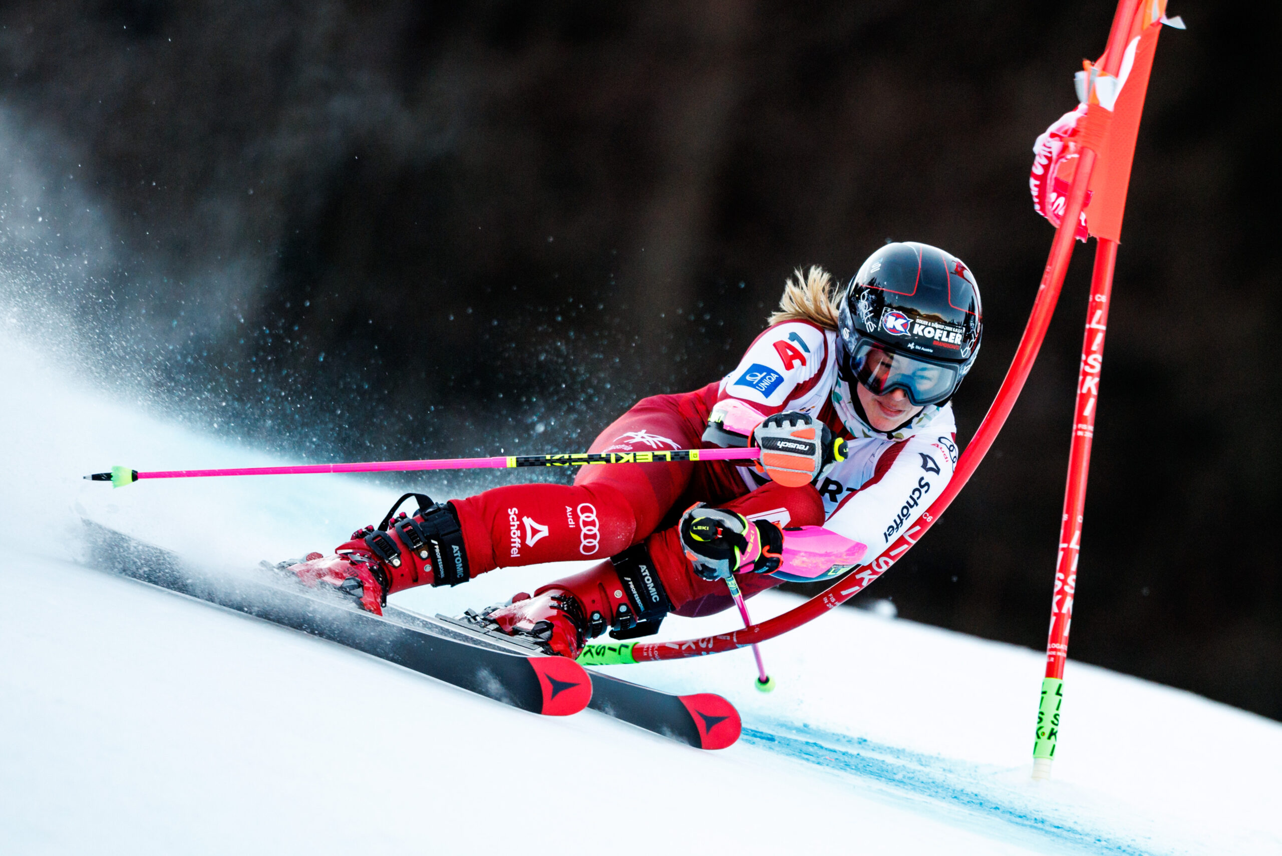 Nina Astner, 26anni, austriaca del Tirolo, è andata a punti in 7 dei 10 giganti di Coppa in calendario nel 2025/2026 ©GEPA