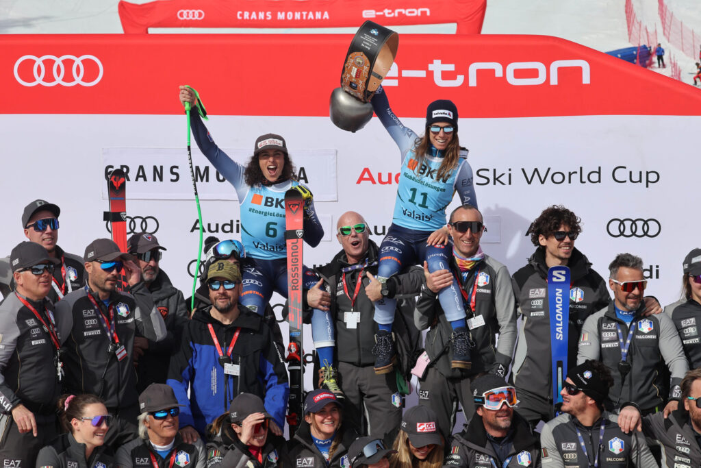 A Crans-Montana, il 24 febbraio 2024, Marta Bassino ha vinto la sua prima e finora unica discesa in Coppa del Mondo ©Pentaphoto