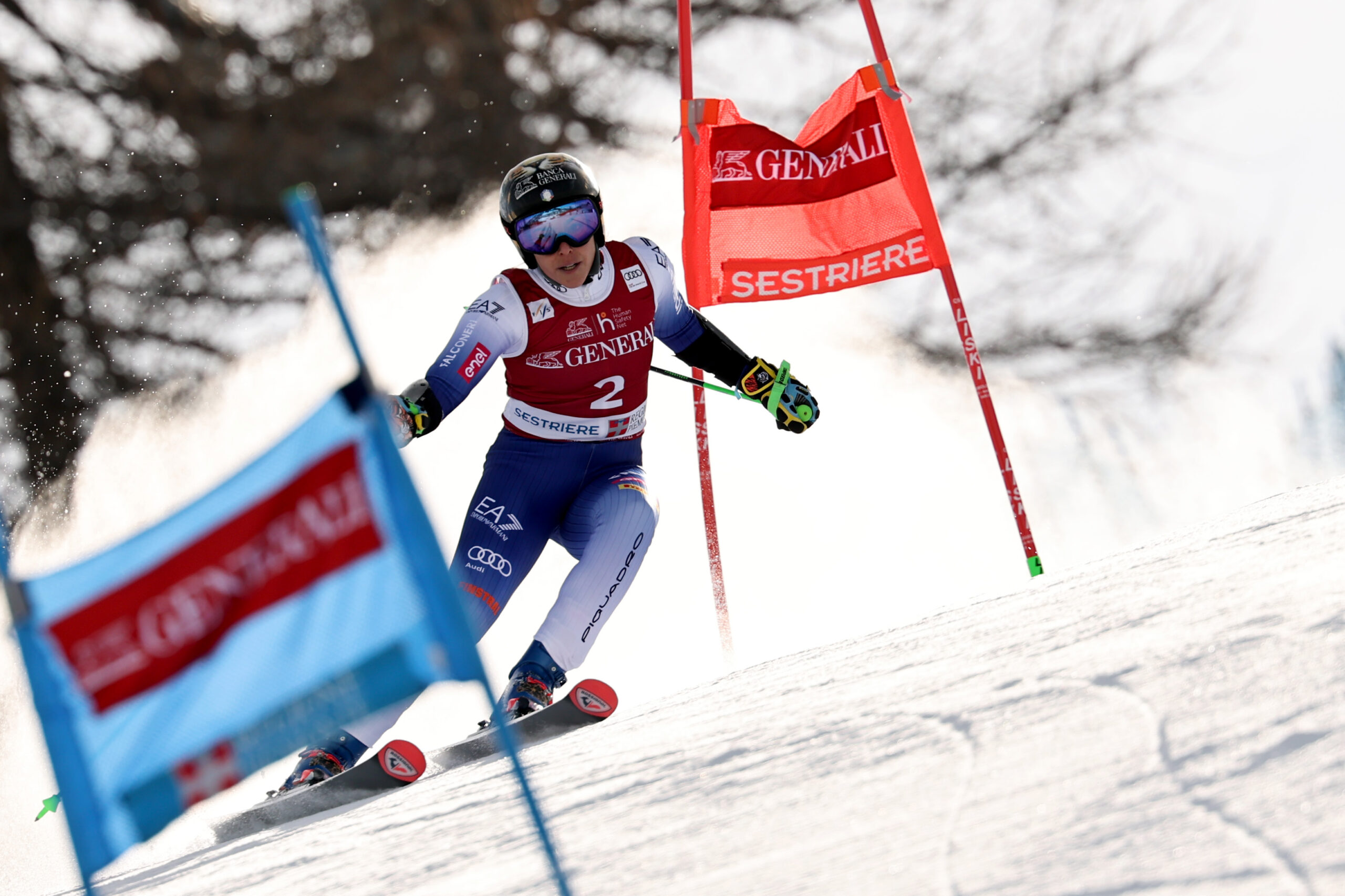Federica Brignone, 36 anni, valdostana nata a Milano: in gigante vanta 17 vittorie in Coppa del Mondo (terza di sempre), 42 podi (quarta di sempre), 1 oro e 2 argenti iridati, 1 oro, 1 argento e 1 bronzo olimpici ©Pentaphoto