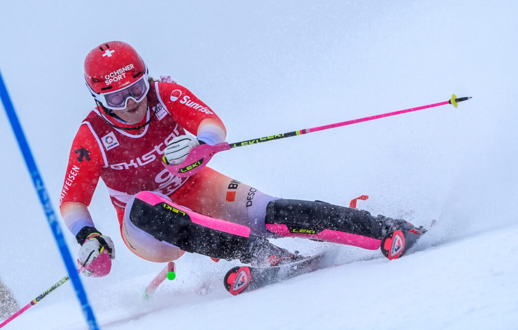 Melanie Meillard, svizzera, 28 anni: il miglior piazzamento in Coppa del Mondo in slalom gigante è il 6° posto di Courchevel 2017 ©Pentaphoto