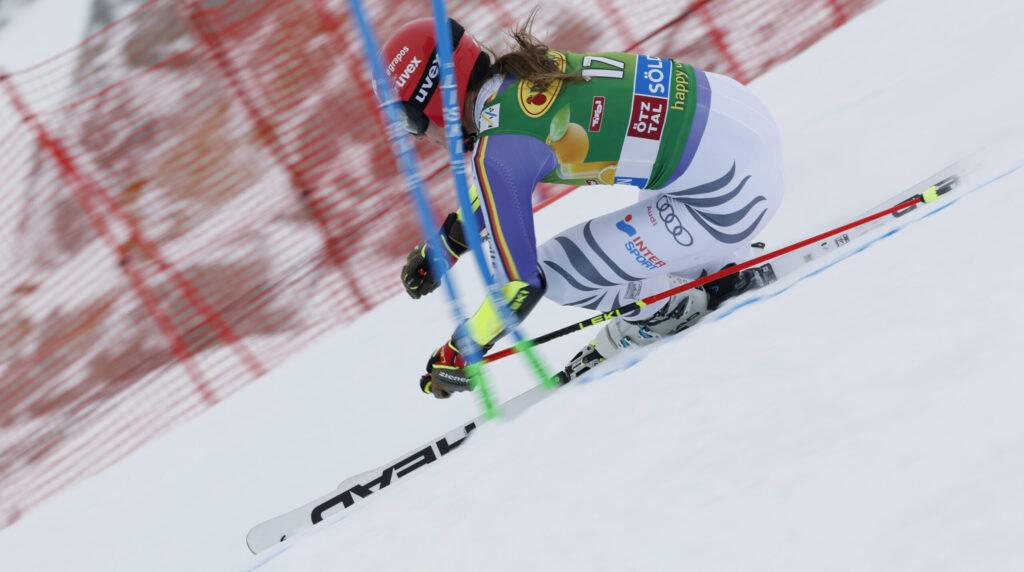 Lena Dürr, 35 anni, tedesca. Il suo miglior risultato in gigante è il 6° posto di Copper Mountain ottenuto lo scorso 29 novembre 2025 ©Pentaphoto