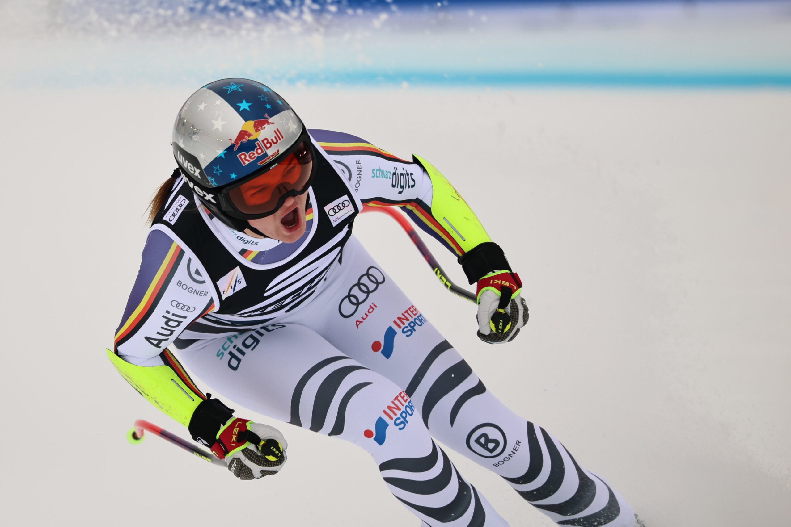 Emma Aicher, tedesca nata in Svezia, 23 anni il prossimo 13 novembre: è la nostra favorita (netta) per la conquista della Coppa del Mondo generale ©Pentaphoto
