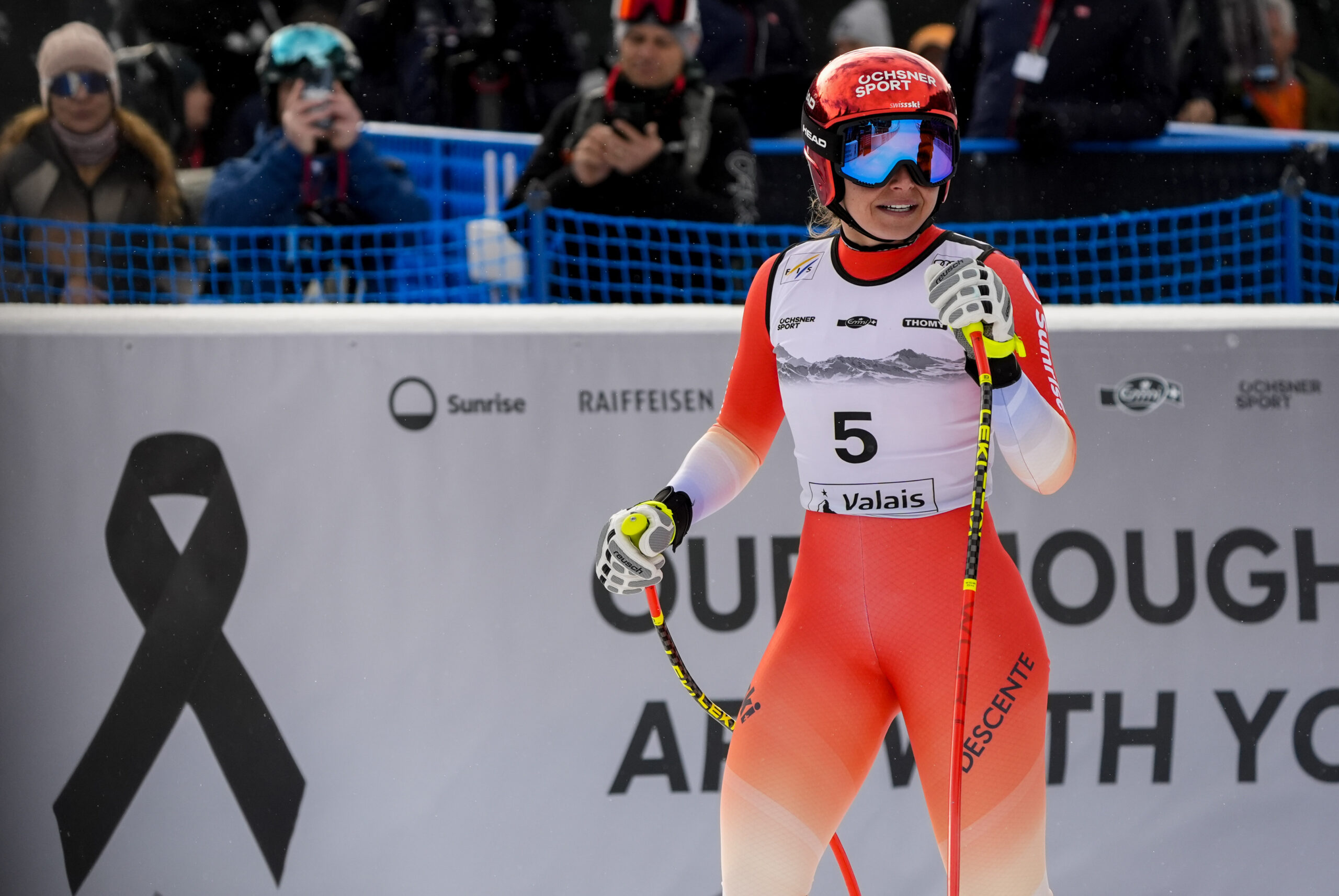 Corinne Suter, svizzera, 32 anni, 6 vittorie e 30 podi in Coppa del Mondo, 1 oro olimpico , 5 medaglie mondiali ©Pentaphoto