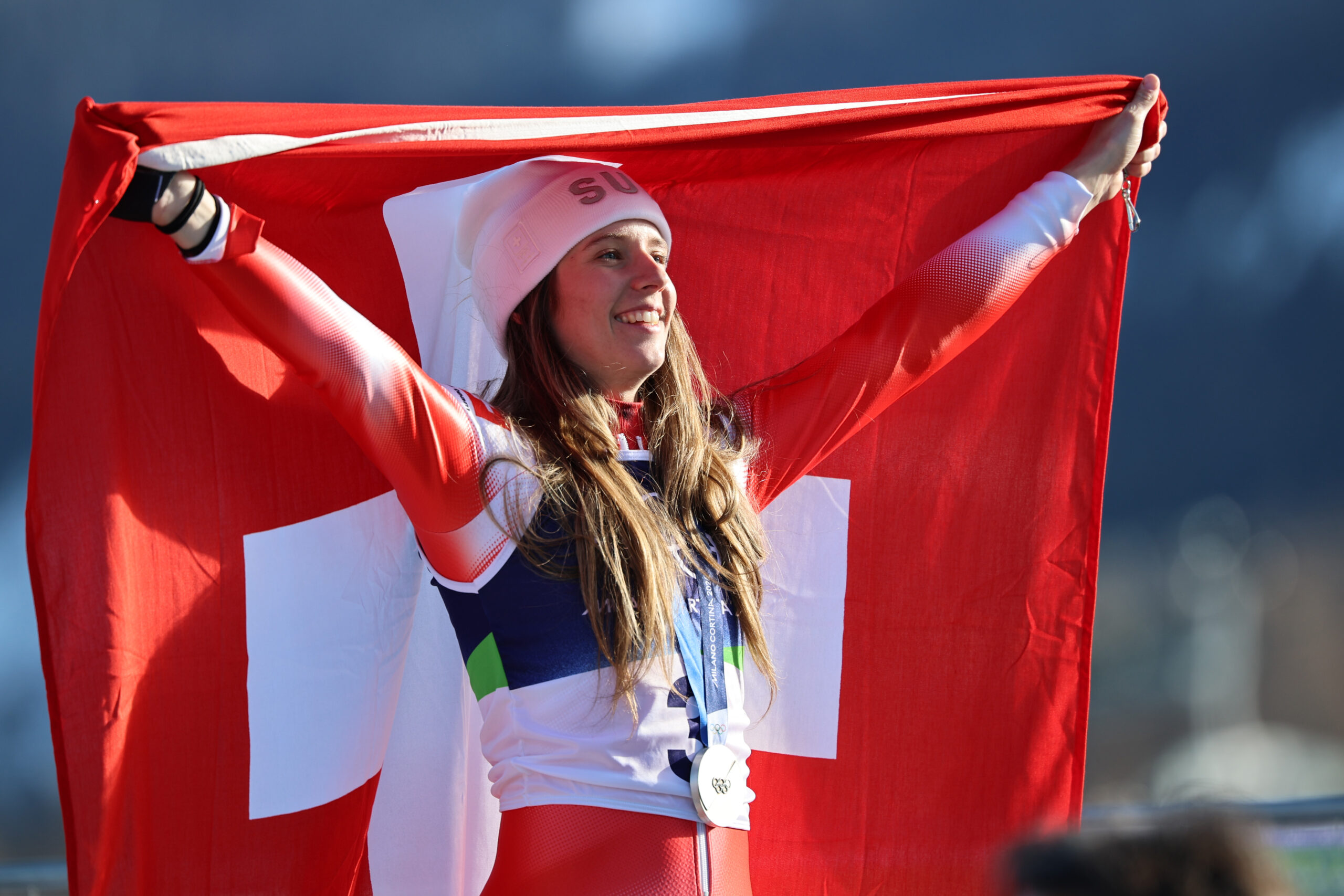 Camille Rast, svizzera, 27 anni, 4 vittorie e 12 podi in Coppa del Mondo, oro iridato in slalom a Saalbach 2025 ©Pentaphoto