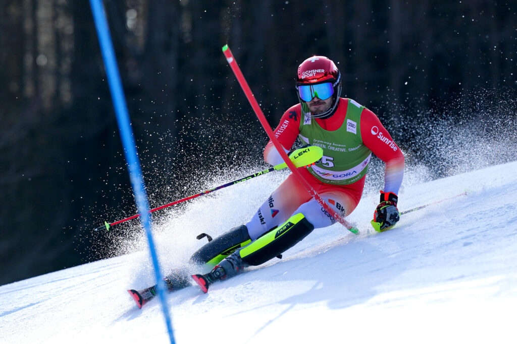 Loïc Meillard: ha vinto 2 slalom in Coppa del Mondo, ma anche il titolo iridato 2025 ©Pentaphoto