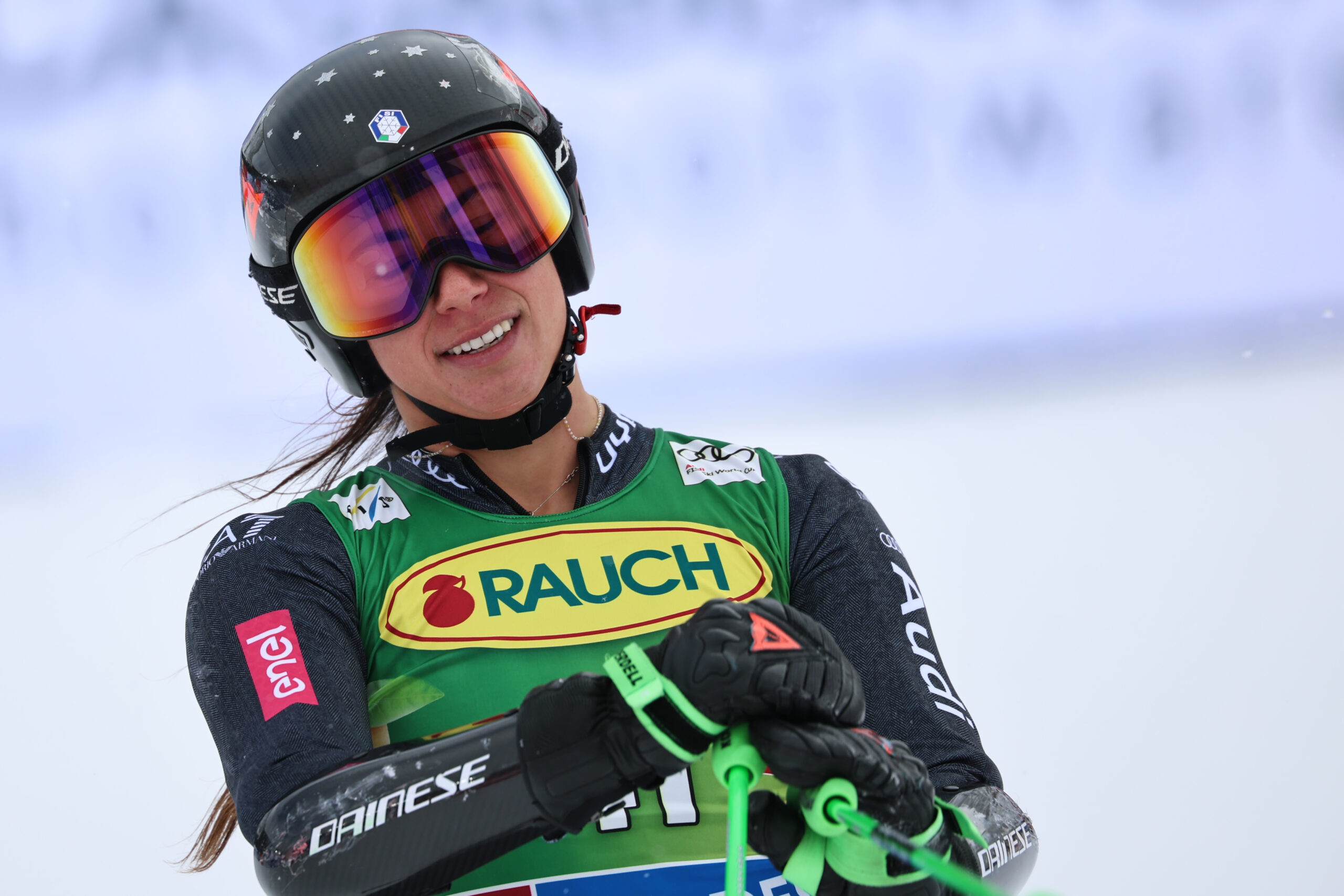 Alice Pazzaglia, 24 anni, da San Giuliano Terme (Pisa), alla Coppa del Mondo di sci alpino ©Pentaphoto