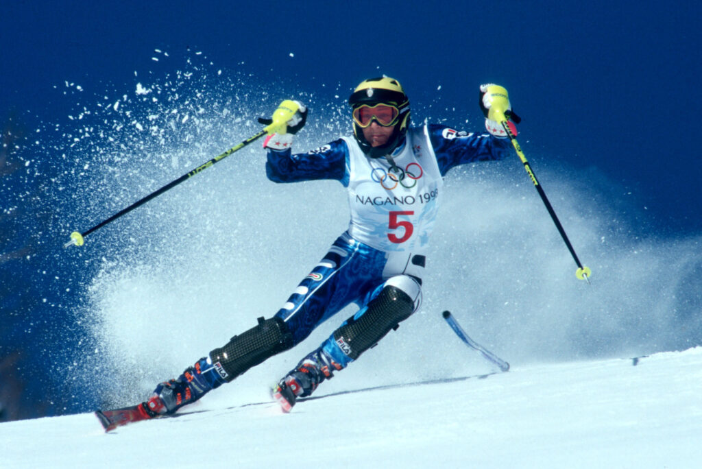 Deborah Compagnoni: 1 vittoria in slalom in Coppa del Mondo (1996, Semmering), ma anche 1 oro mondiale (1997, Sestriere) e un argento olimpico (1998, Nagano) ©Pentaphoto