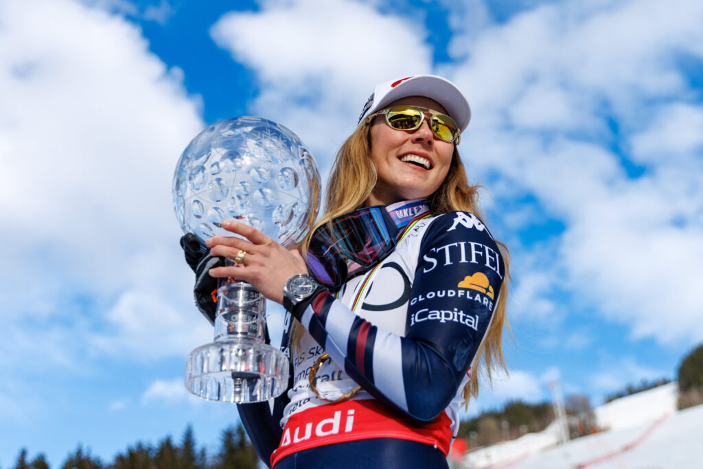 Mikaela Shiffrin, 31 anni, sei volte vincitrice della Coppa del Mondo generale ©GEPA